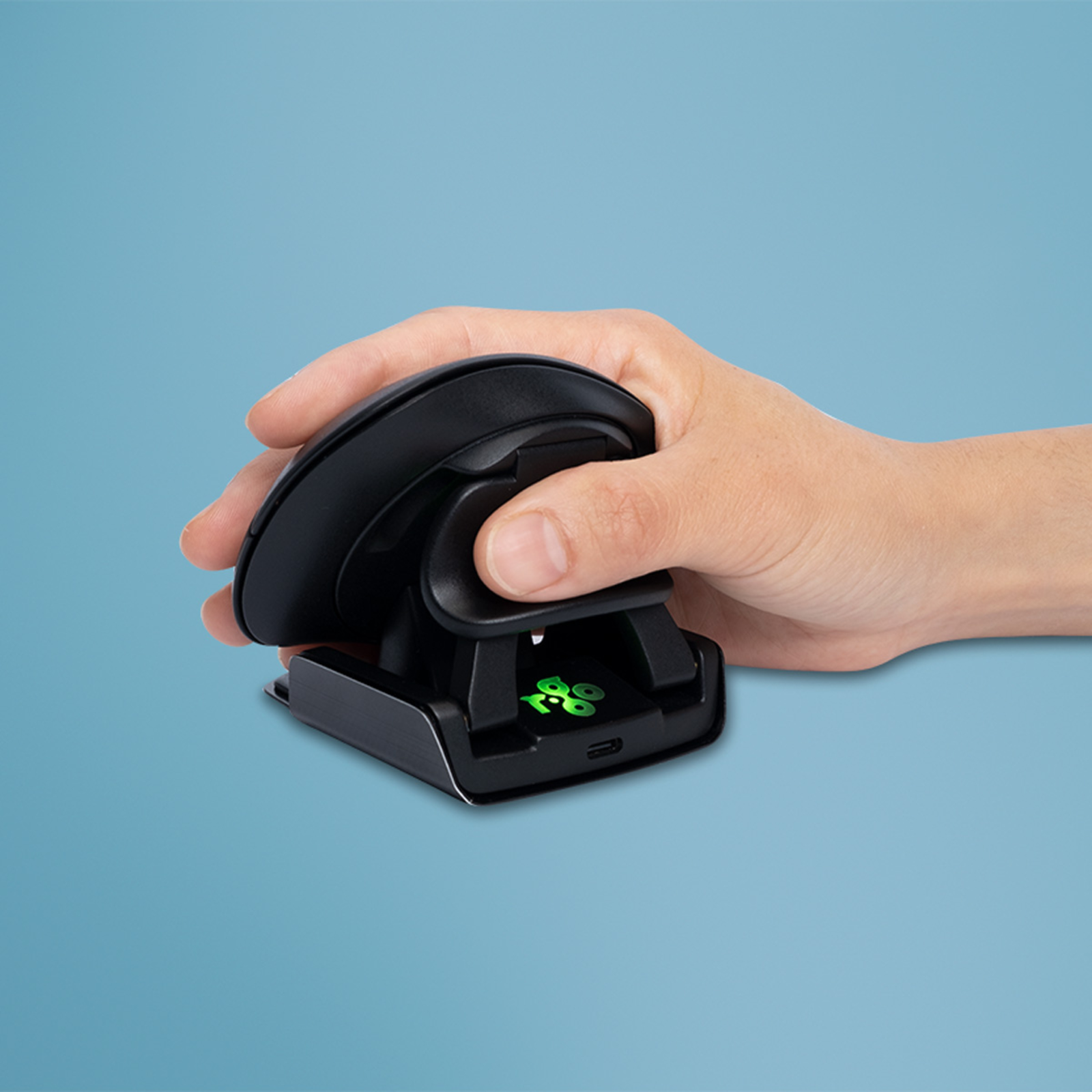 R-Go Tools Mouse Twister Ergonomic Ambidextrous USB And Bluetooth Bw