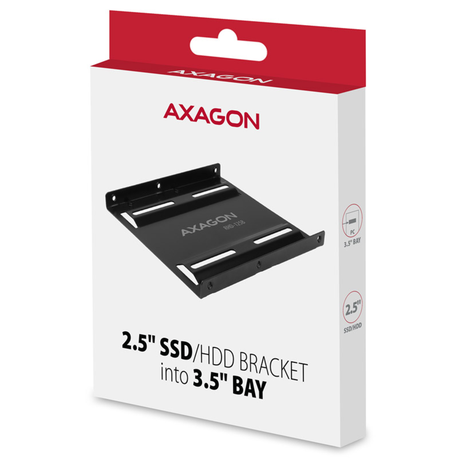 AXAGON RHD-125B Mounting Frame for 1x 2.5inch in 3.5inch Slot Black