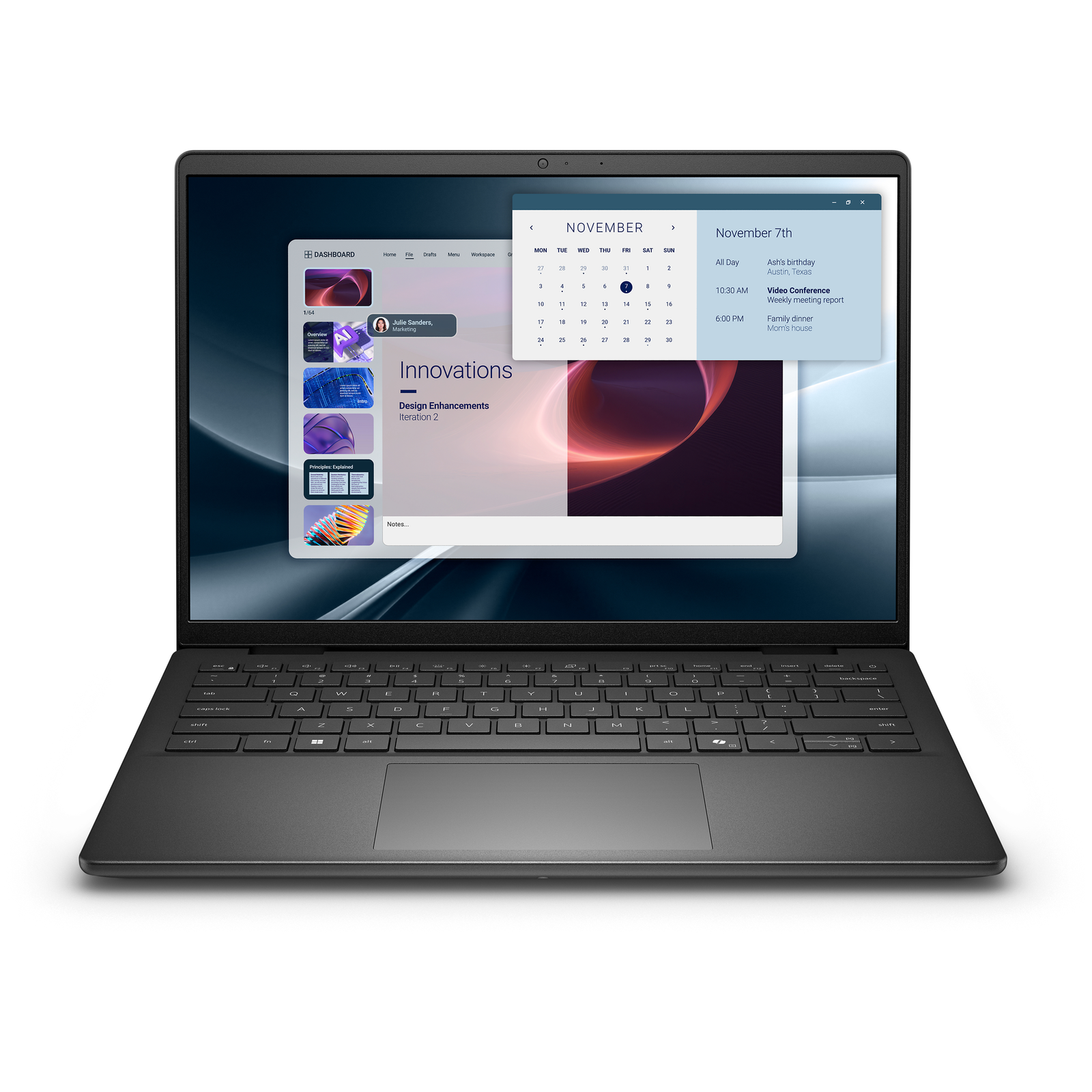 Dell Pro 14 Essential PV14255 AMD Ryzen AI 7 350 2 GHz Win11 Radeon 860M 16GBRAM 1TBSSD NVMe 35.56cm