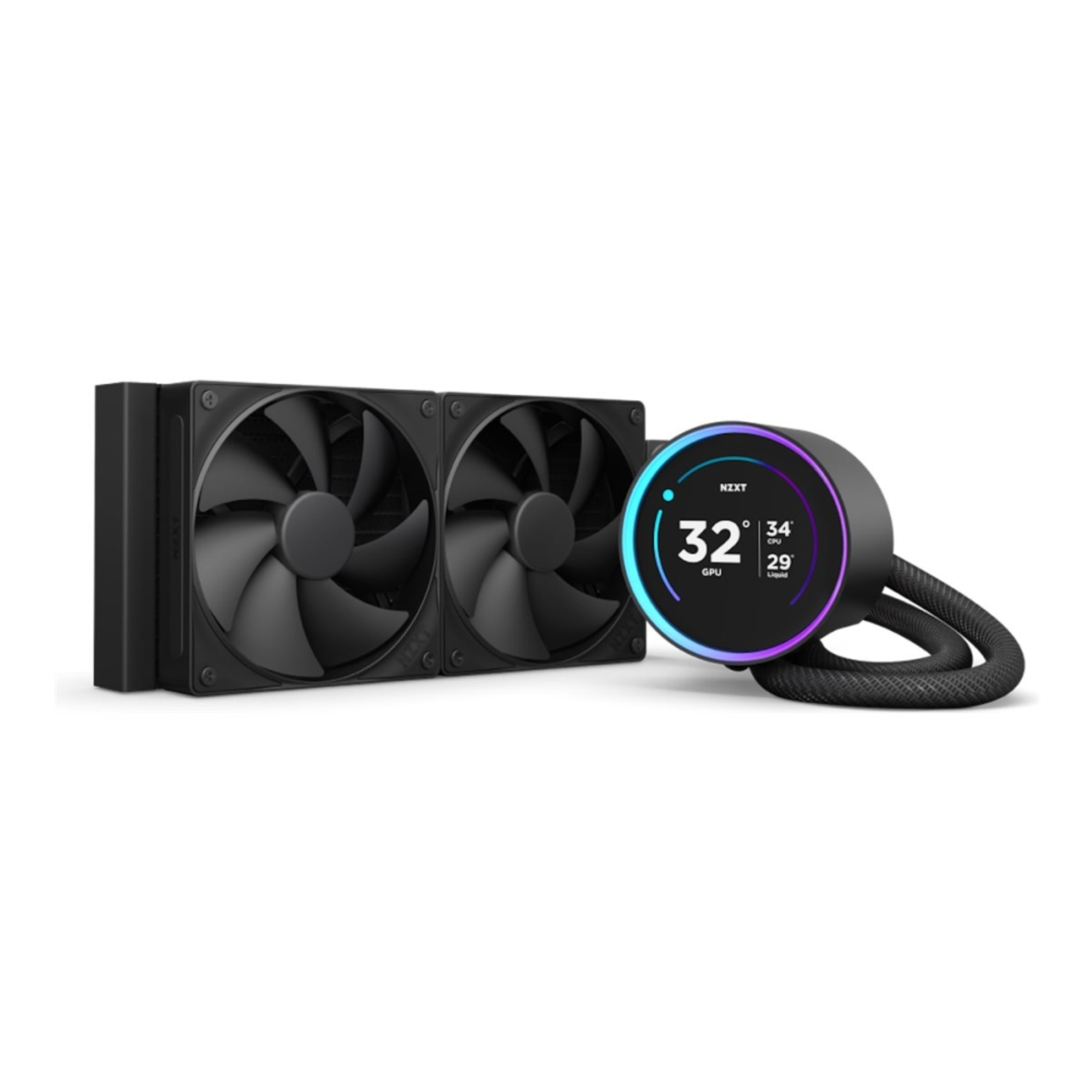 NZXT Kraken Elite 240 All-in-one Liquid Cooler 12cm 73.47 Cfm Black