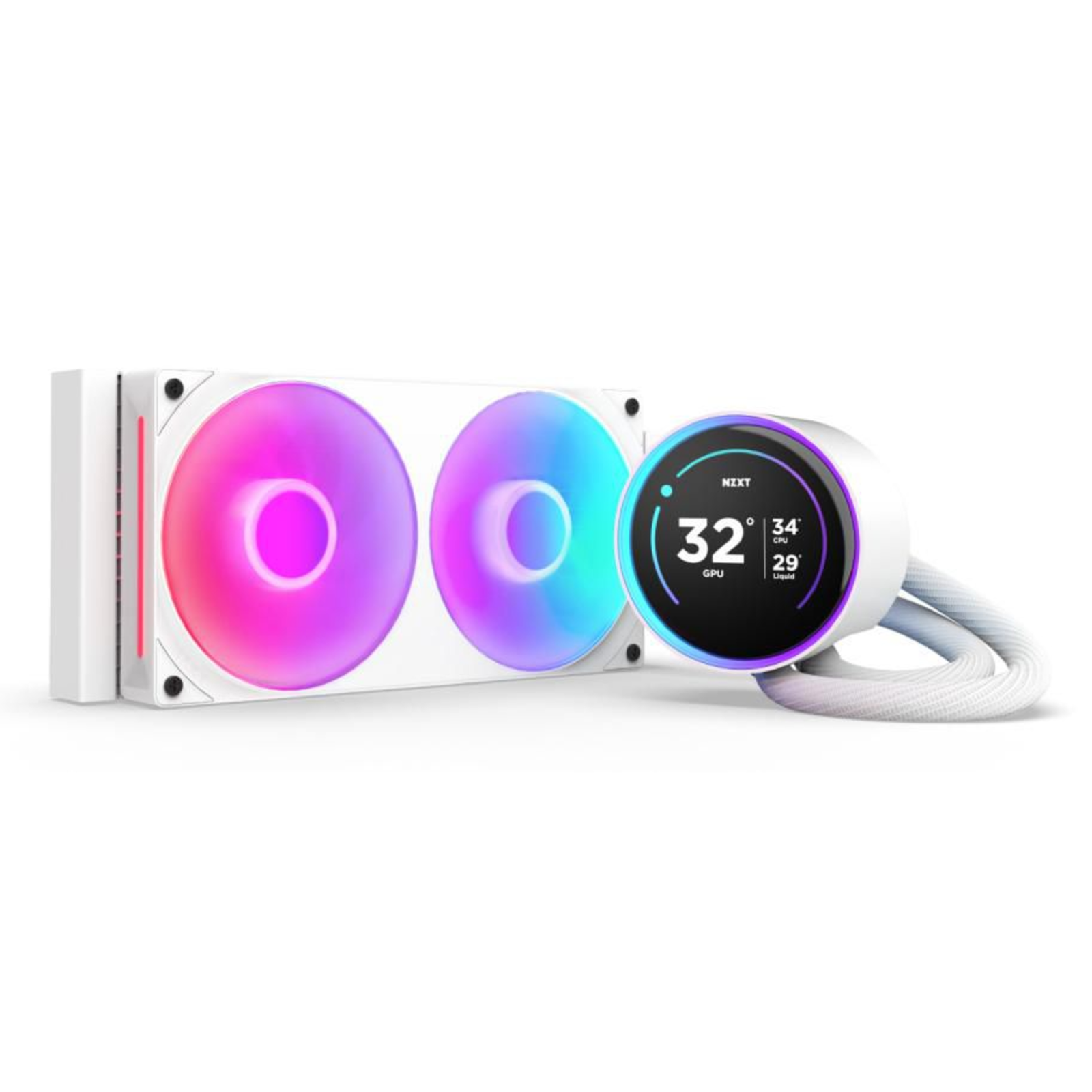 NZXT Kraken Elite 240 RGB White AiO Water Cooling