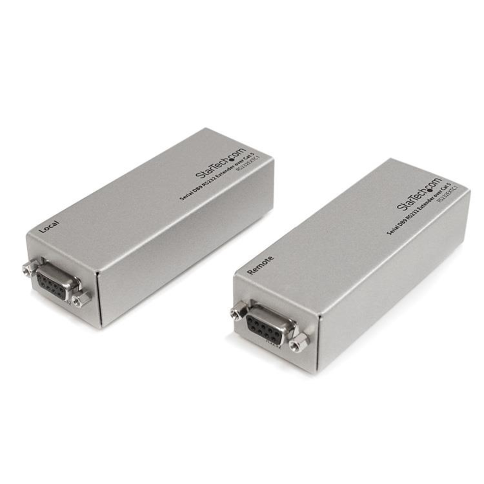 StarTech.com Serial DB9 RS232 Extender Via Cat5 up to 1000 Metres VGA Serial RS-232 Silver