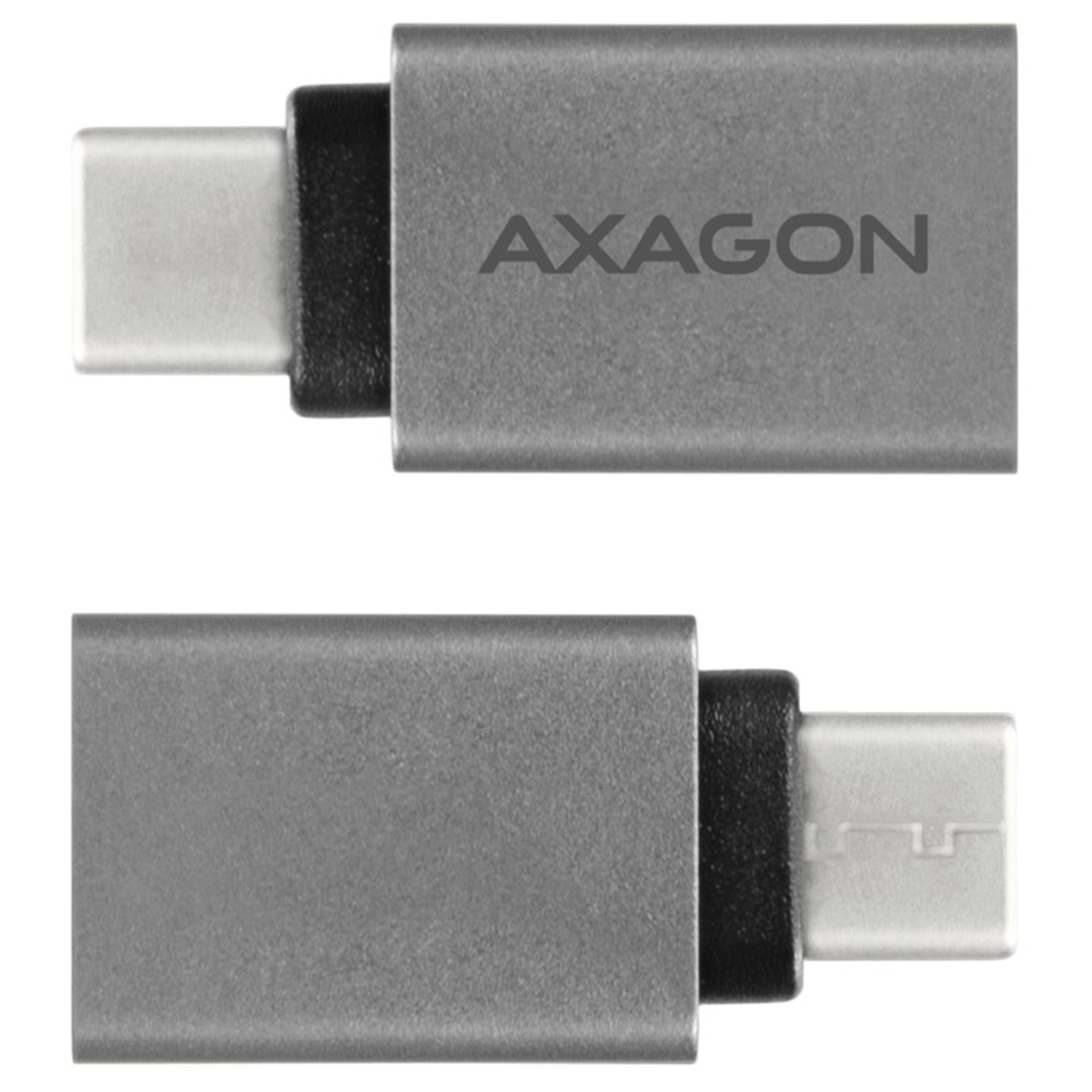 Axagon USB-C 3.1 M to USB-A F Adapter Aluminium Black