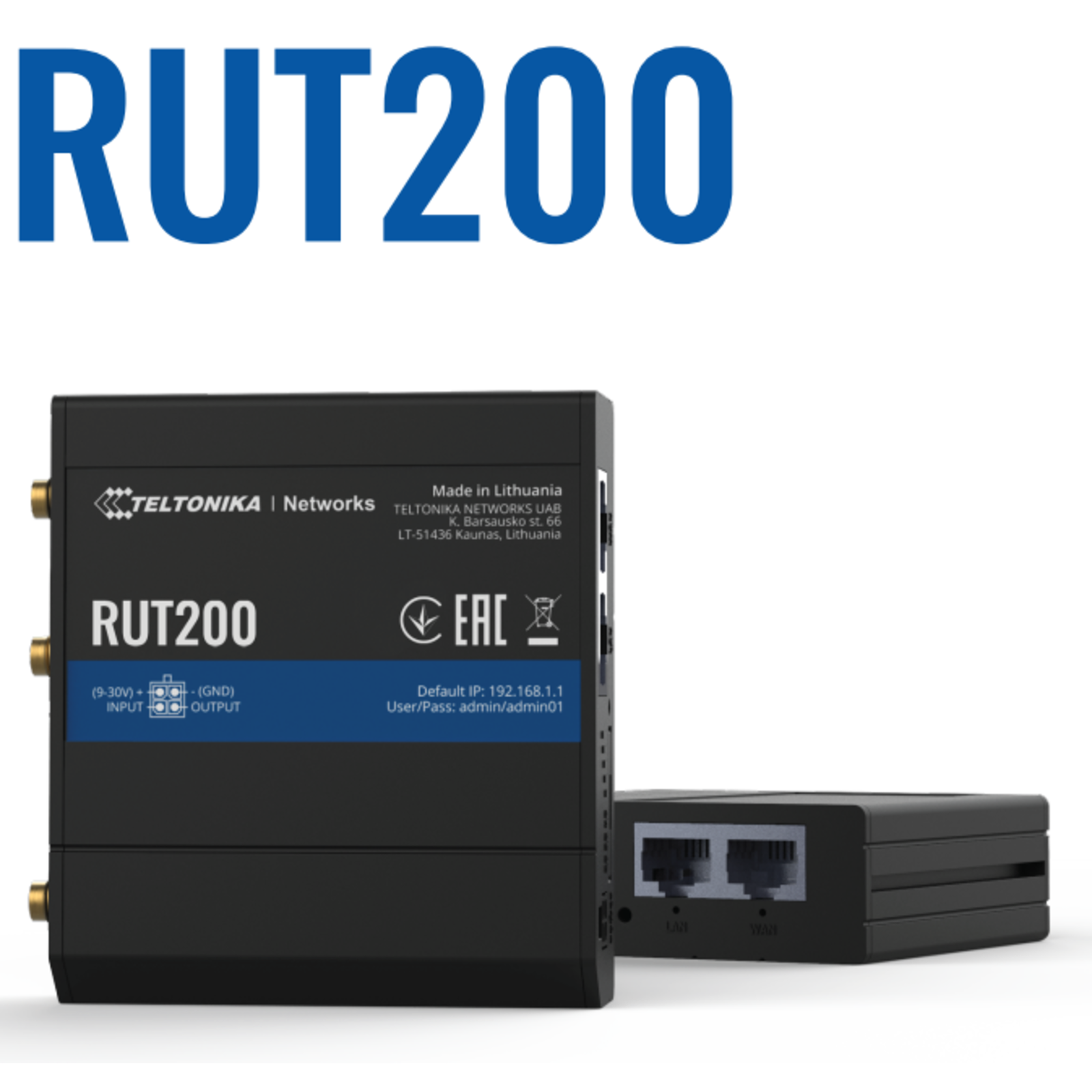 Teltonika INDUSTRIAL CELLULAR router EU RUT200