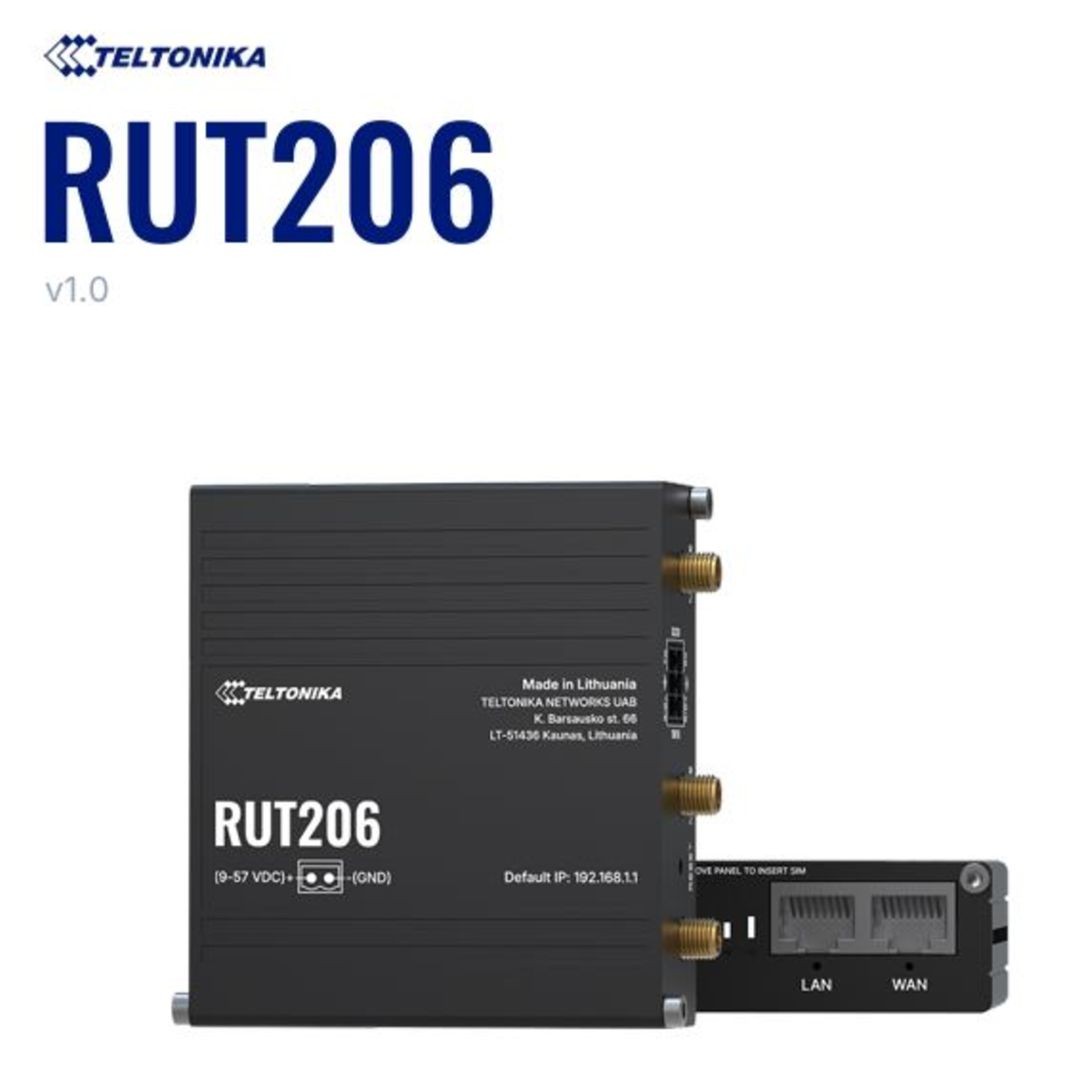 Teltonika RUT206 Industrial 4G router
