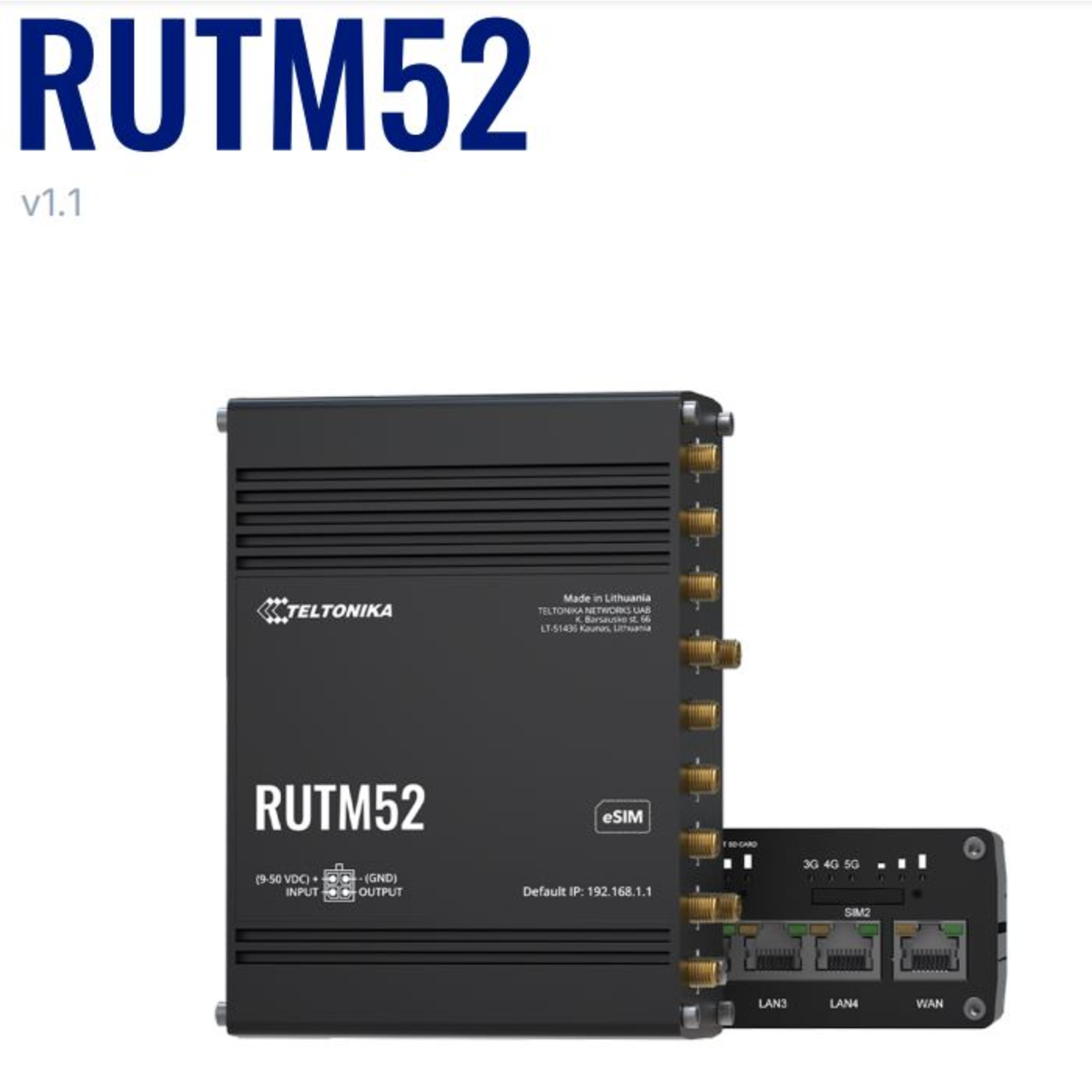 Teltonika RUTM52 5G router RUTM52 5G router