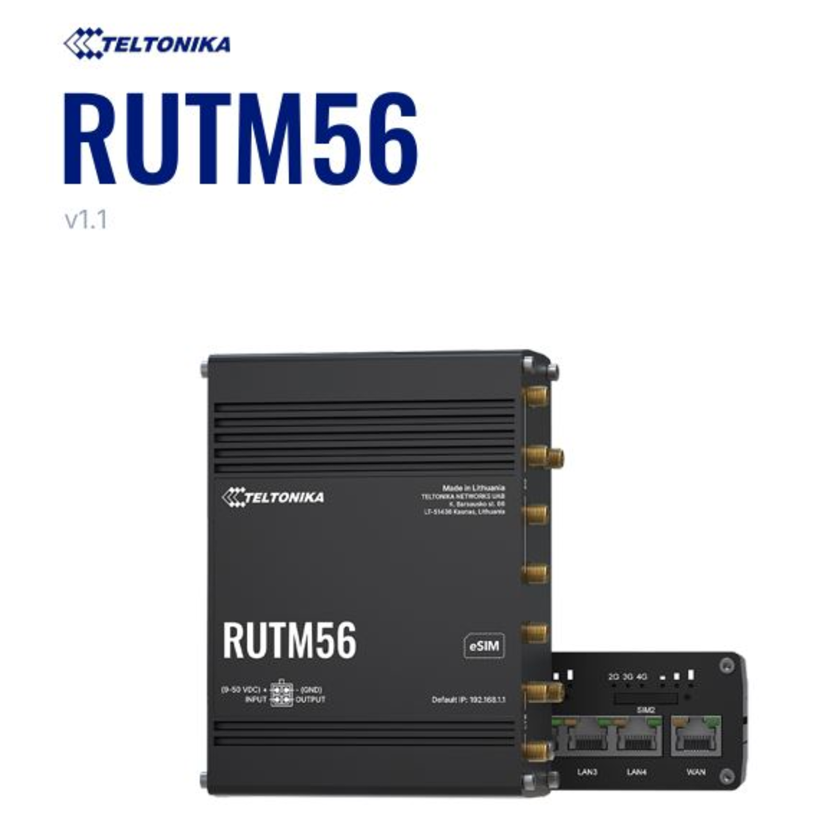 Teltonika RUTM56 Dual Modem router 5G ESIM