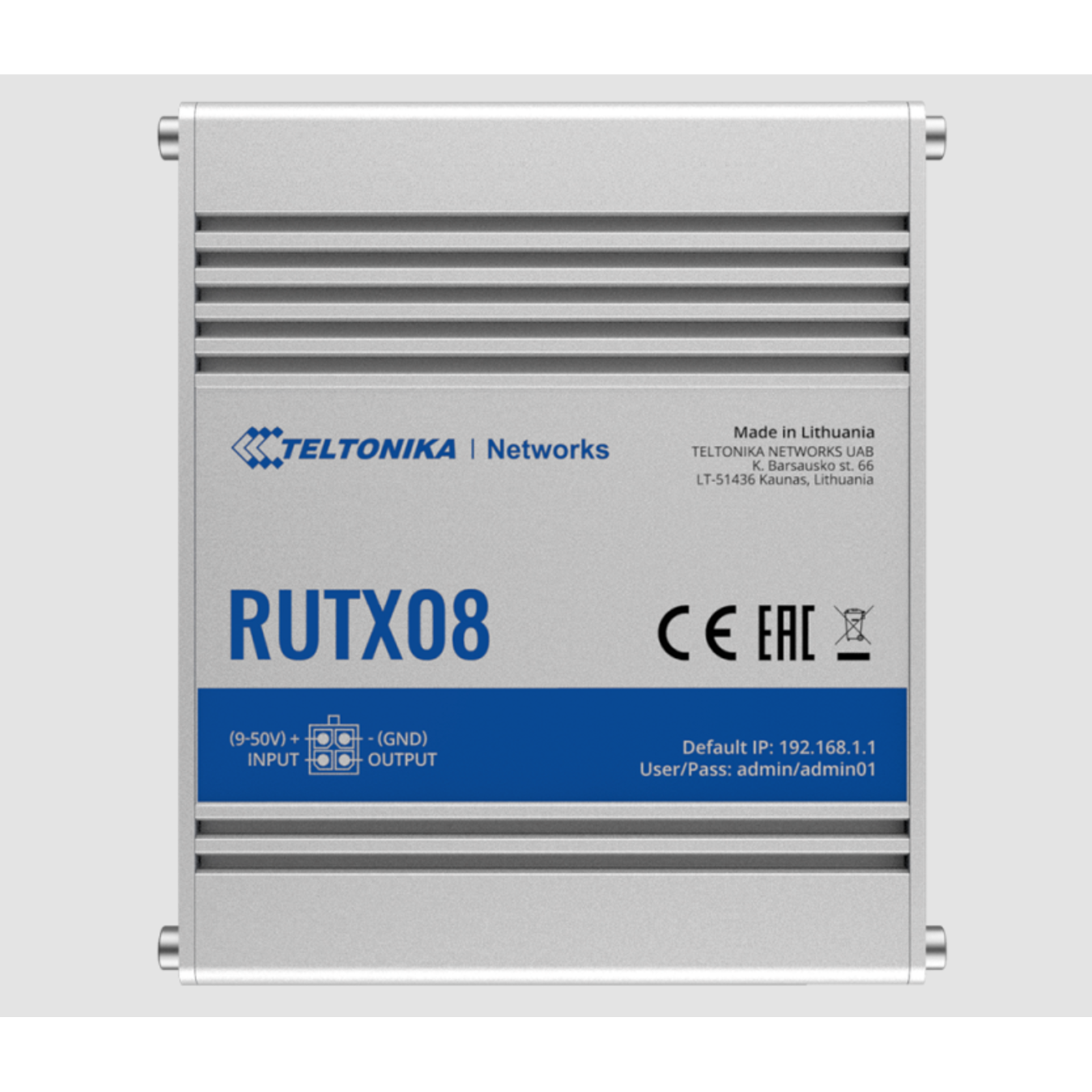 Teltonika Industrial Ethernet router 4-Port-Switch GigE -RUTX08