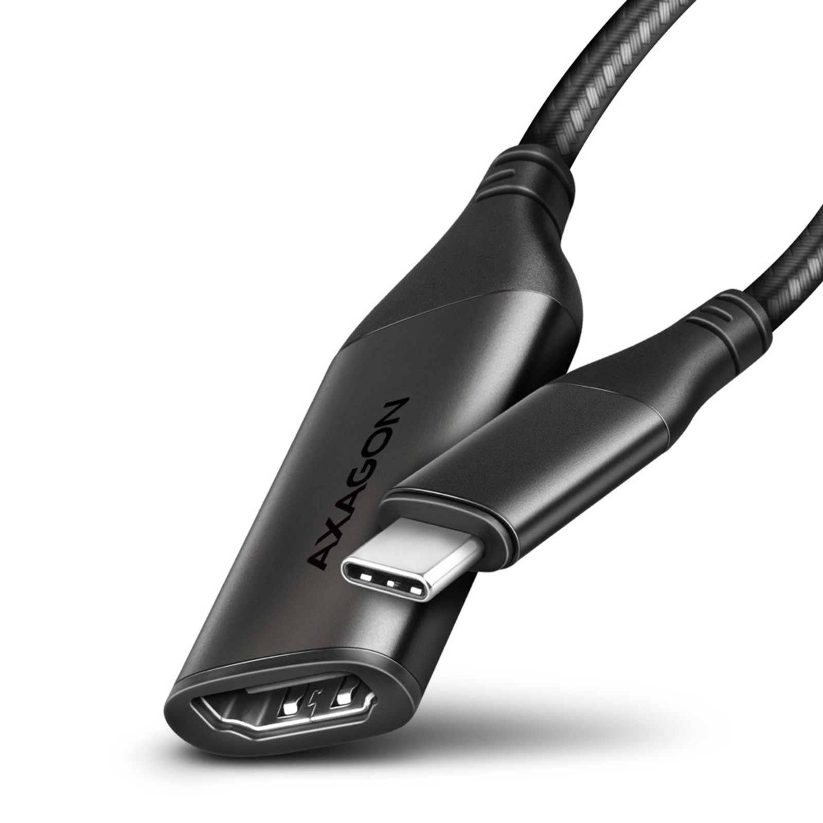 Axagon RVC-HI2M USB-C to HDMI 2.0 Adapter 4K/60Hz Aluminium 25cm