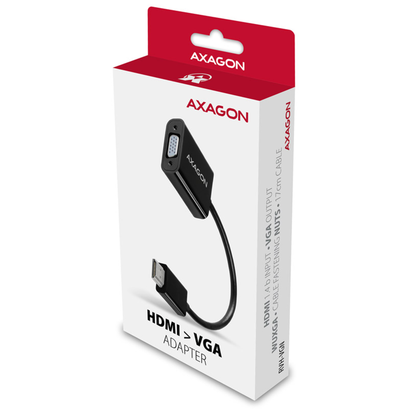 Axagon RVH-VGN HDMI to VGA Reduction Adapter WUXGA Black