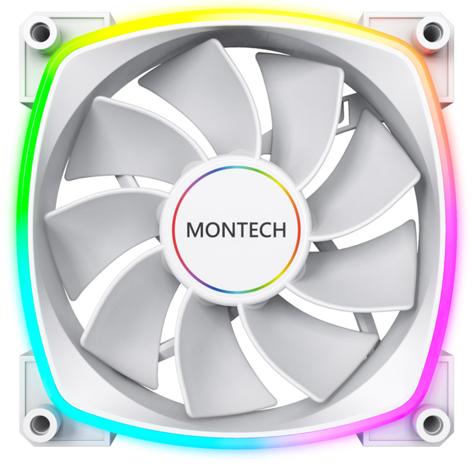 Montech RX140 PWM ARGB Reverse Fan- 140mm White