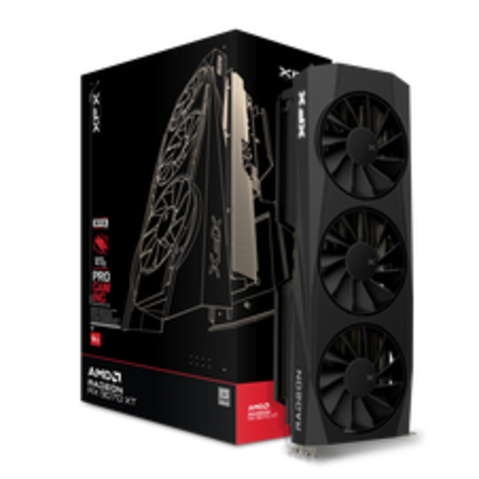 XFX Quicksilver Radeon RX 9070 XT Gaming 16GB GDDR6 256 Bit 7680 X 4320 Pixel PCI Express 5.0