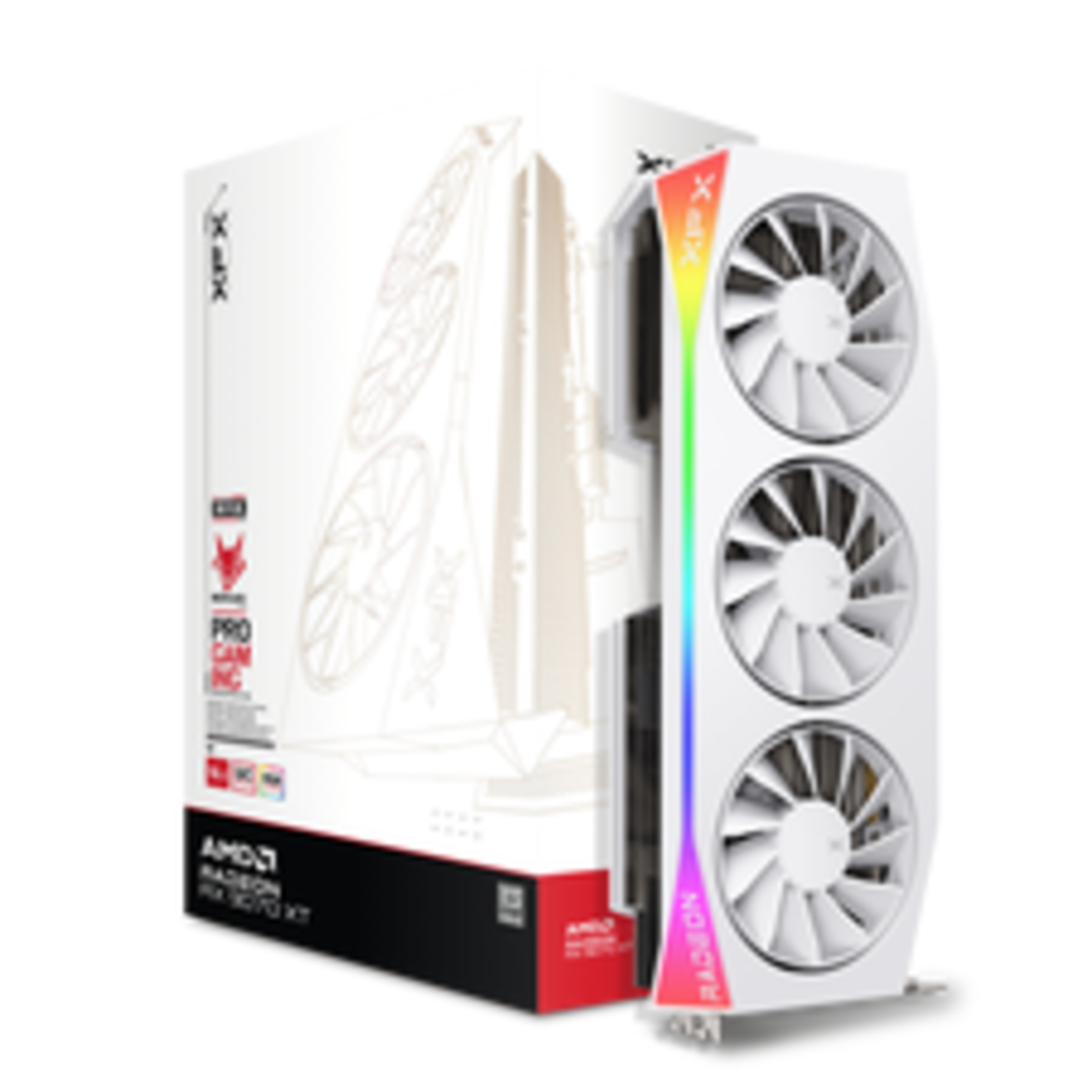 XFX AMD Radeon RX 9070XT Mercury 9070 XT OC Gaming Edition 16GB GDDR6 VRAM PCIe X16 HDMI 2.1,