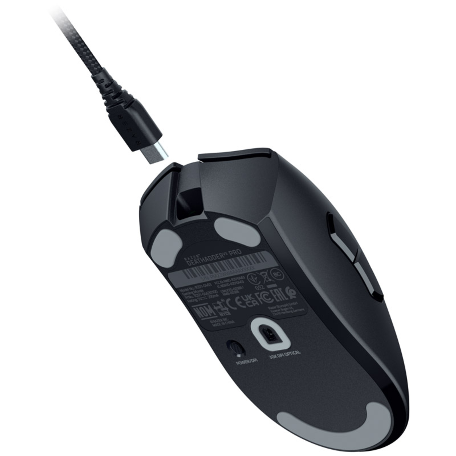Razer Deathadder V3 Pro Mouse Right-Hand Rf Wireless + USB Type-C Optical 30000 Dpi