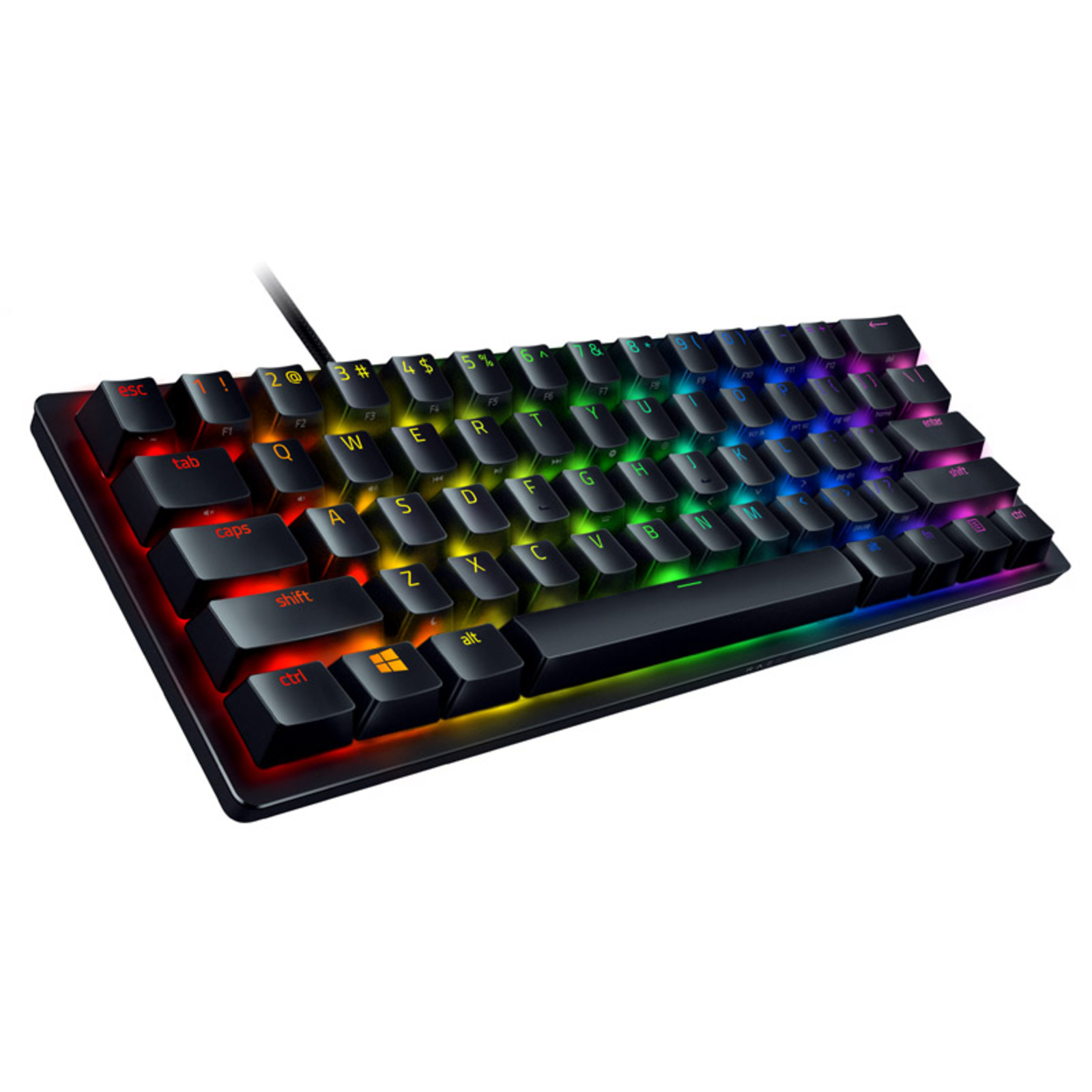 Razer Huntsman Mini Black DE Layout Clicky Optical Purple