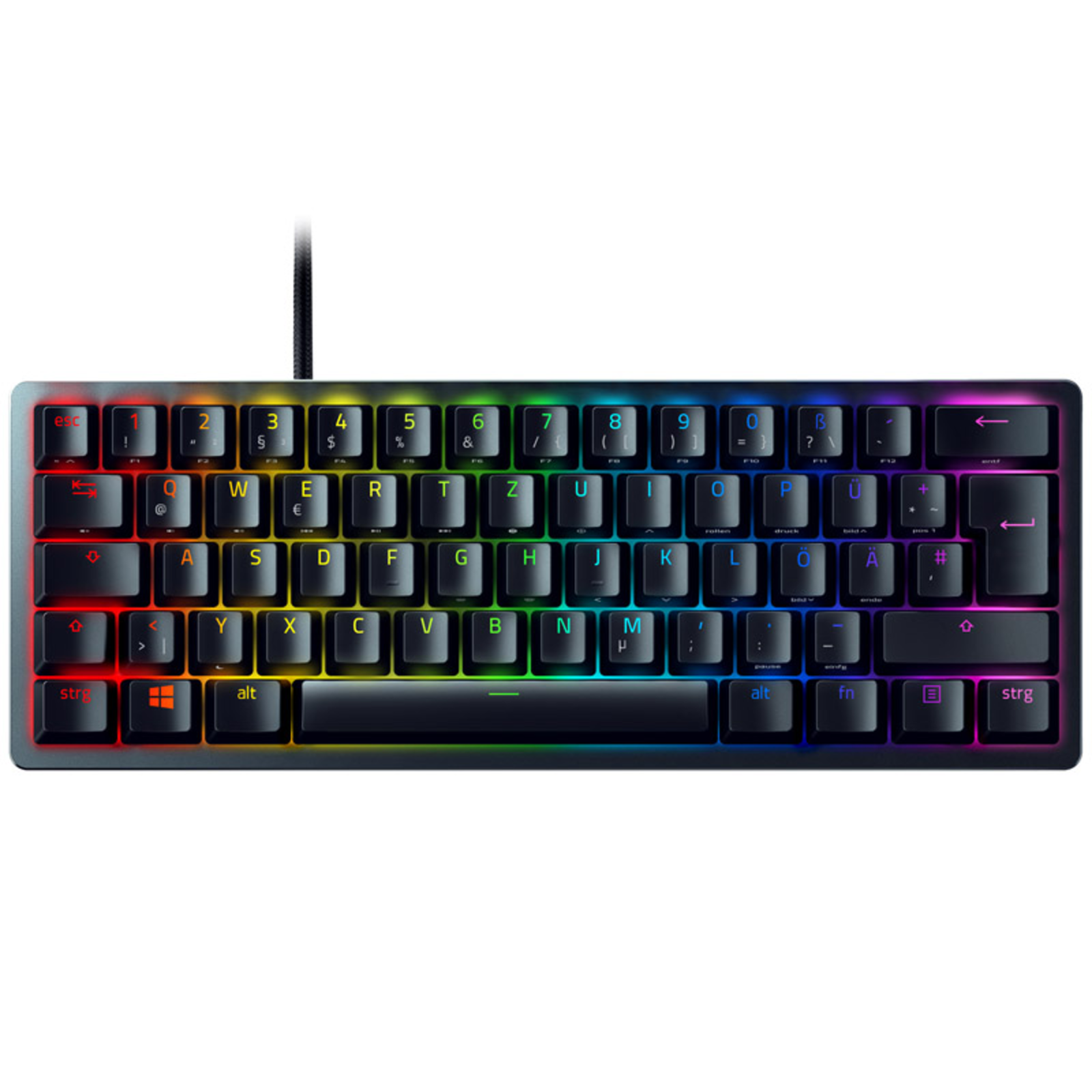 Razer Huntsman Mini Black DE Layout Clicky Optical Purple