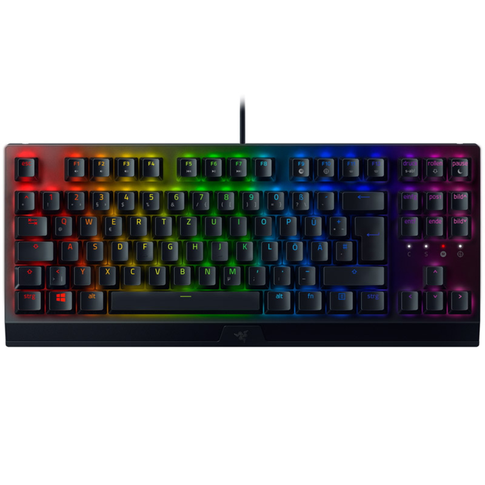 Razer Blackwidow V3 Tenkeyless Black DE Layout Green