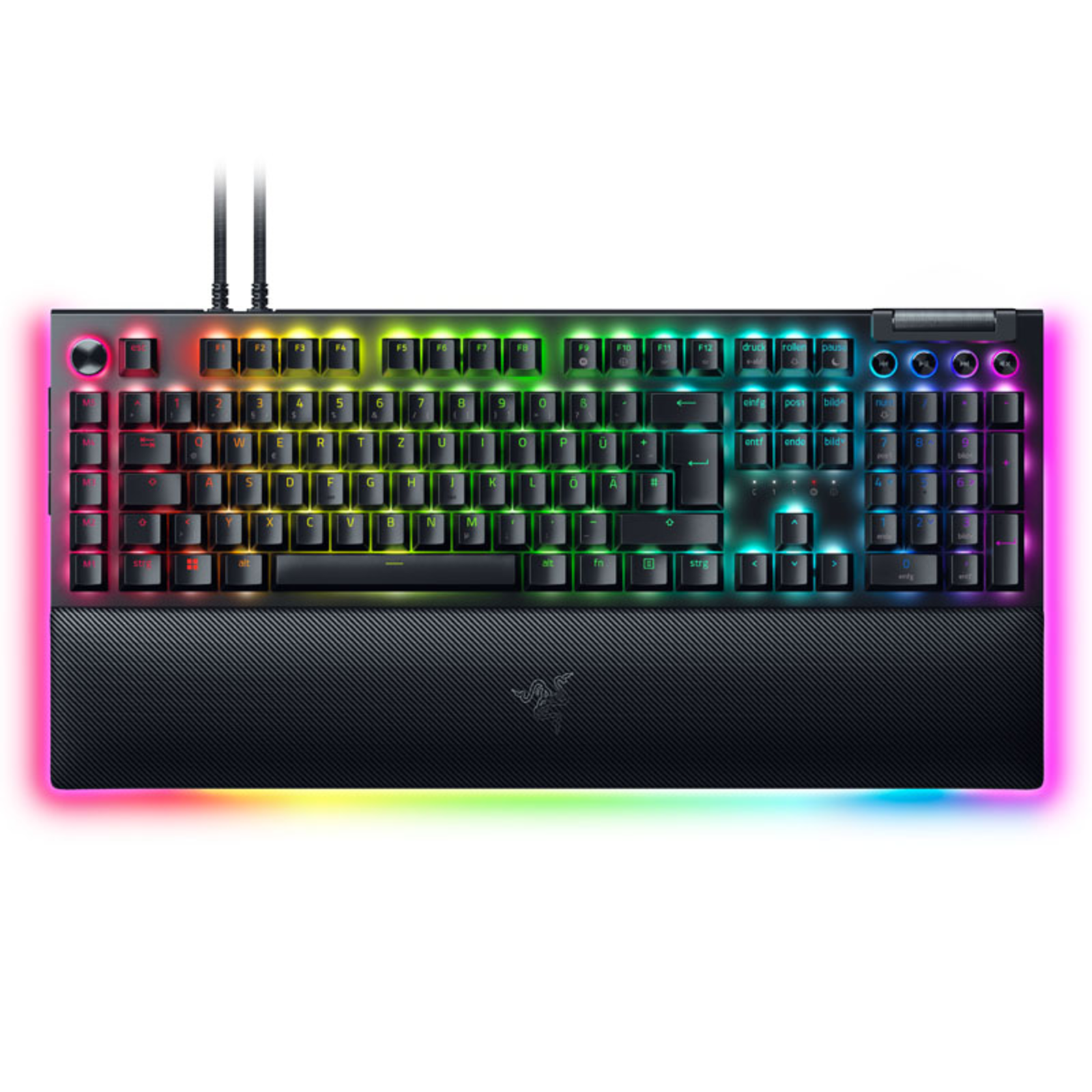 Razer BlackWidow V4 Pro Green Switch Clickable DE Black
