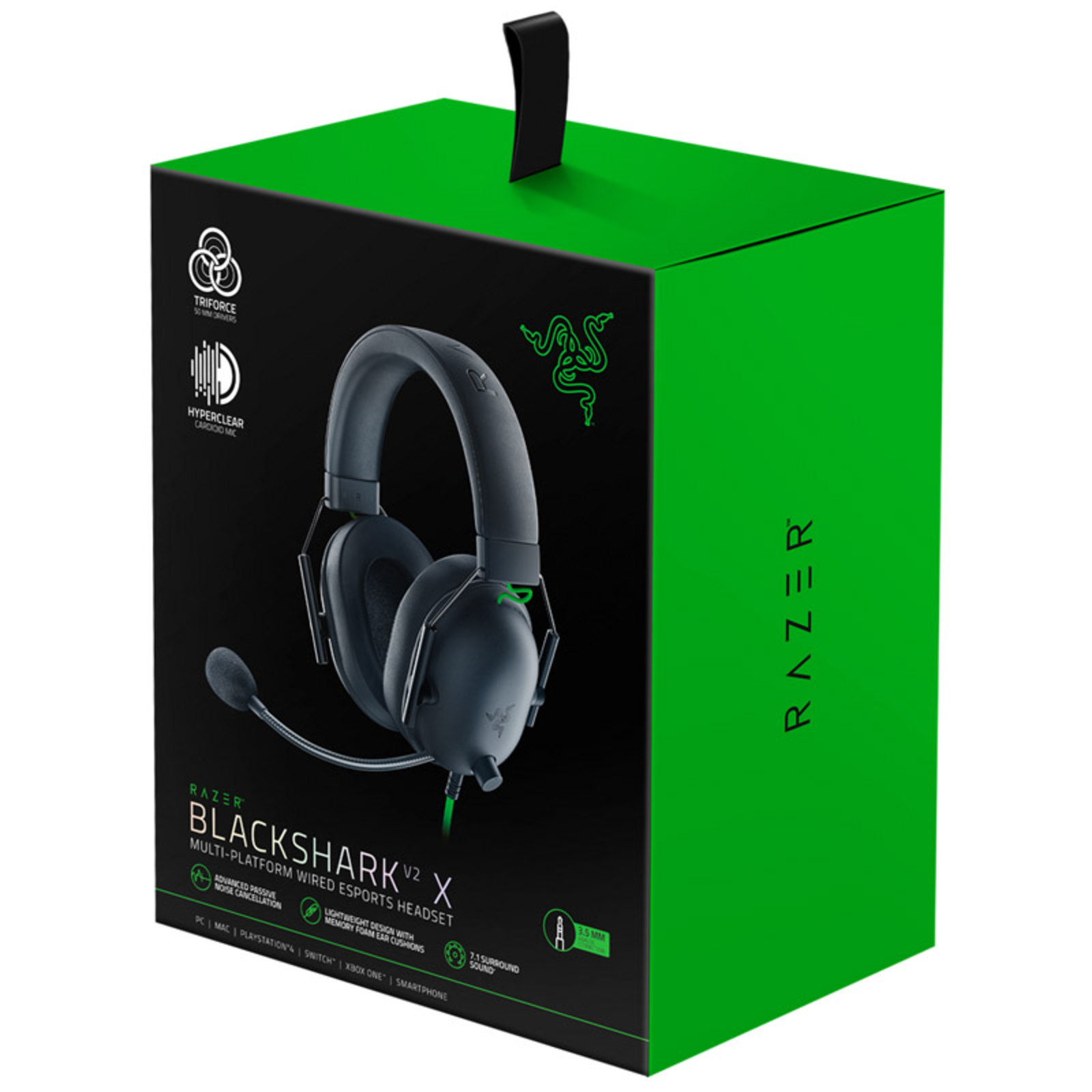 Razer BlackShark V2 X Headset 7.1 Channel Circumaural