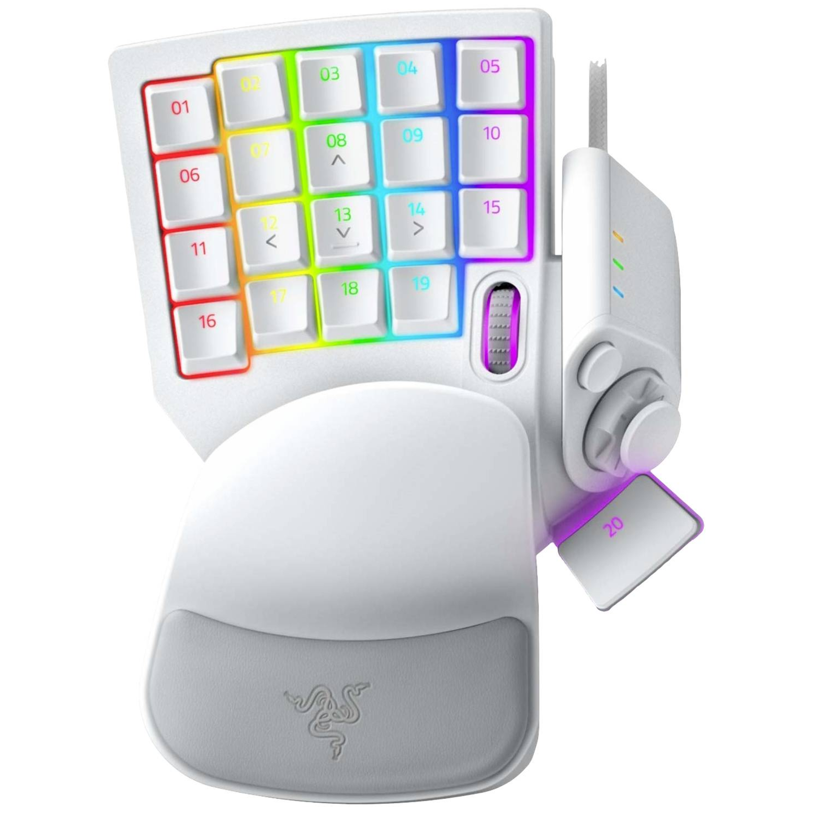 Razer Tartarus Pro White Grey Mercury