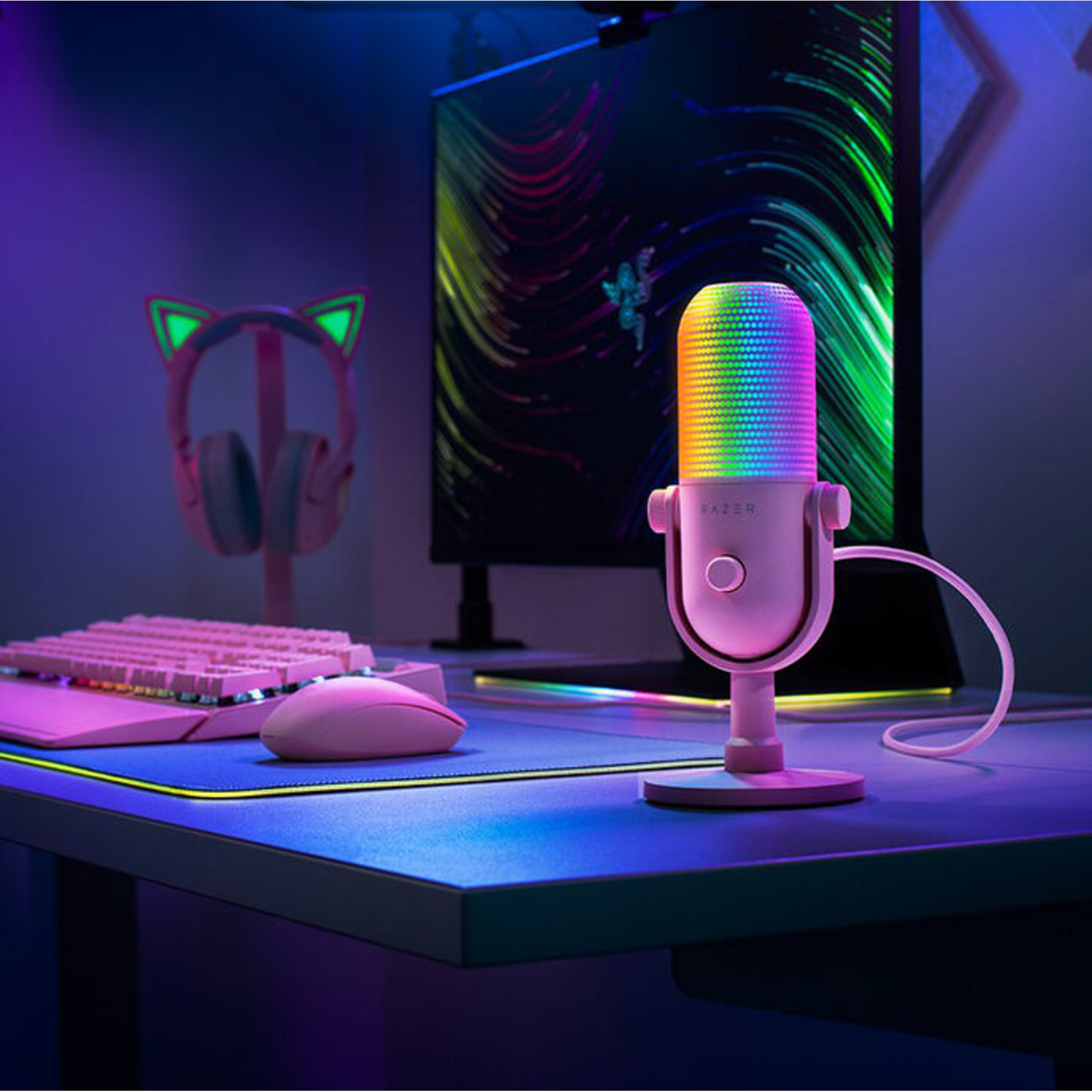 Razer Seiren V3 Chroma Microphone USB Quartz
