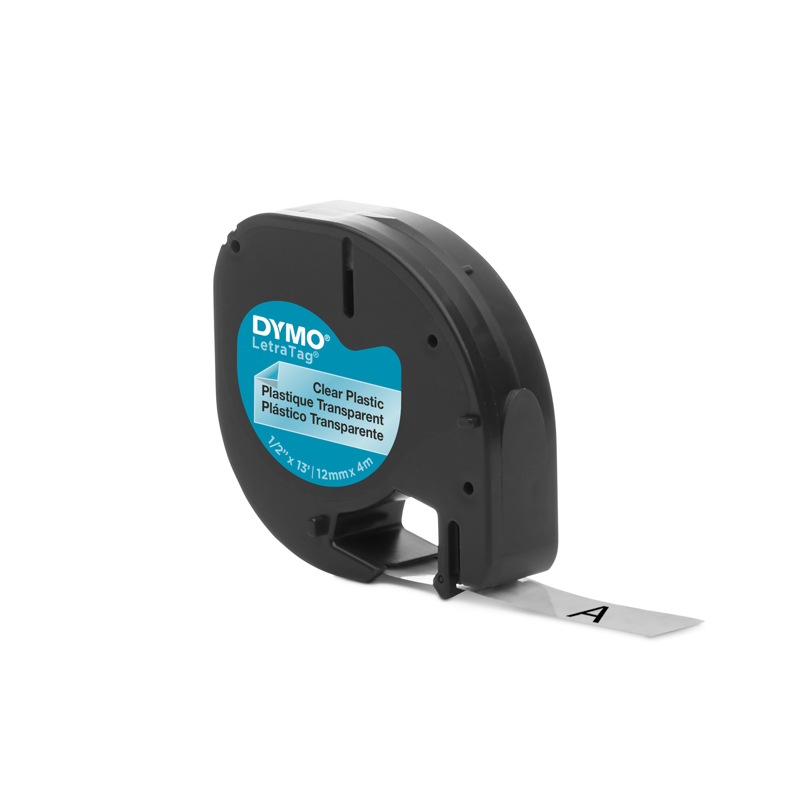 Dymo LetraTAG Plastic transparent Roll (1.2 Cm X 4 M)