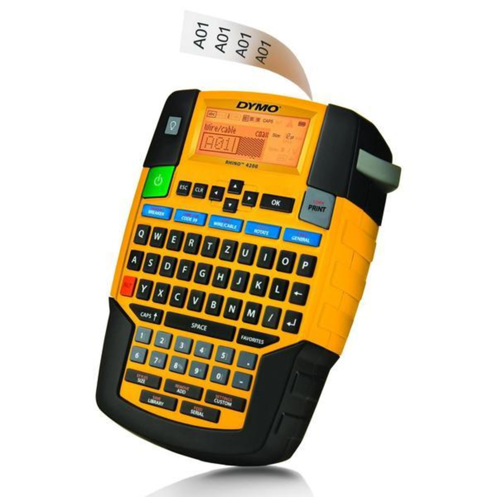 Dymo Rhino 4200 6/9/12/19mm Rhino Ribbon Qwertz