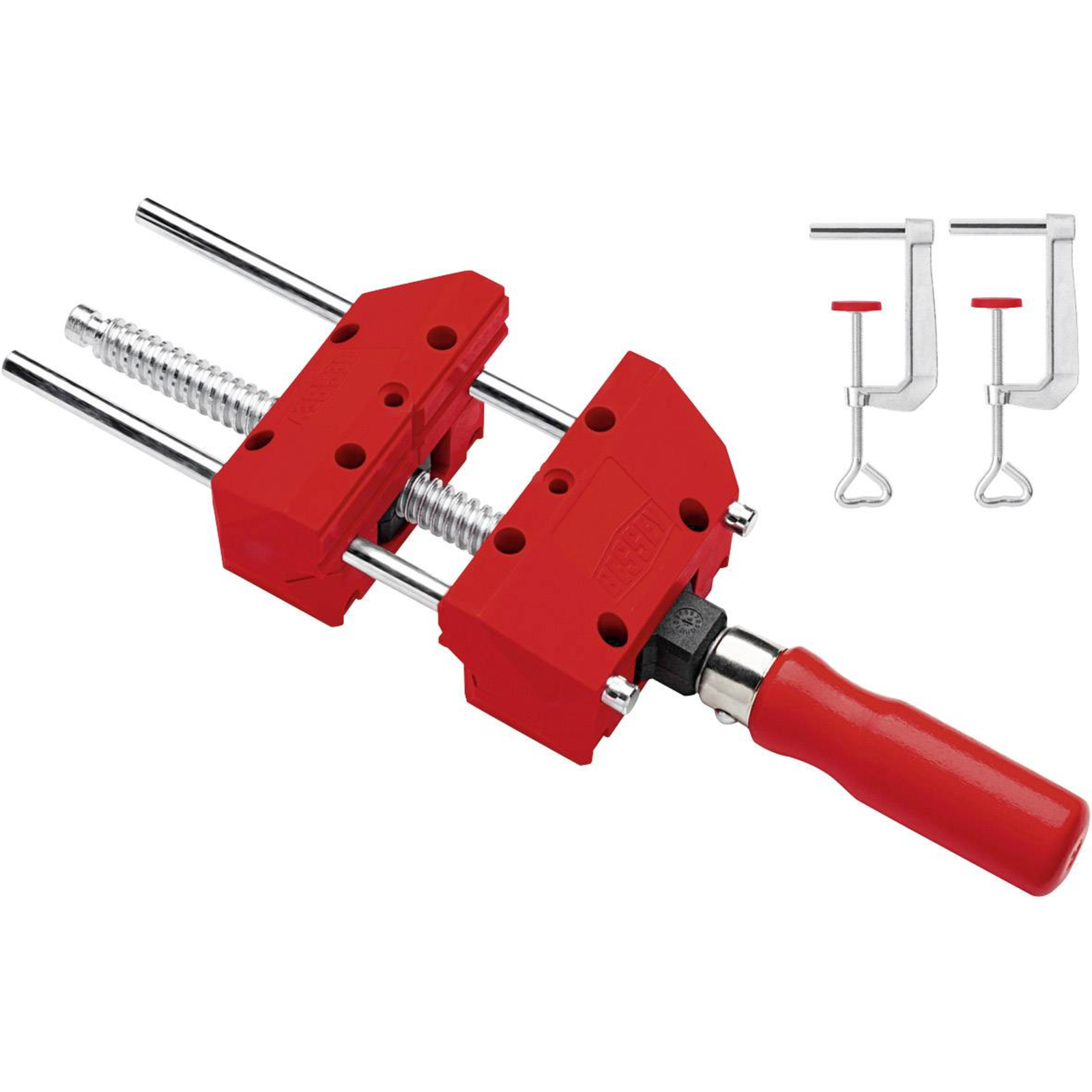 Bessey Screw Clamp S10 Red 100mm Incl. 2 Table Clamps