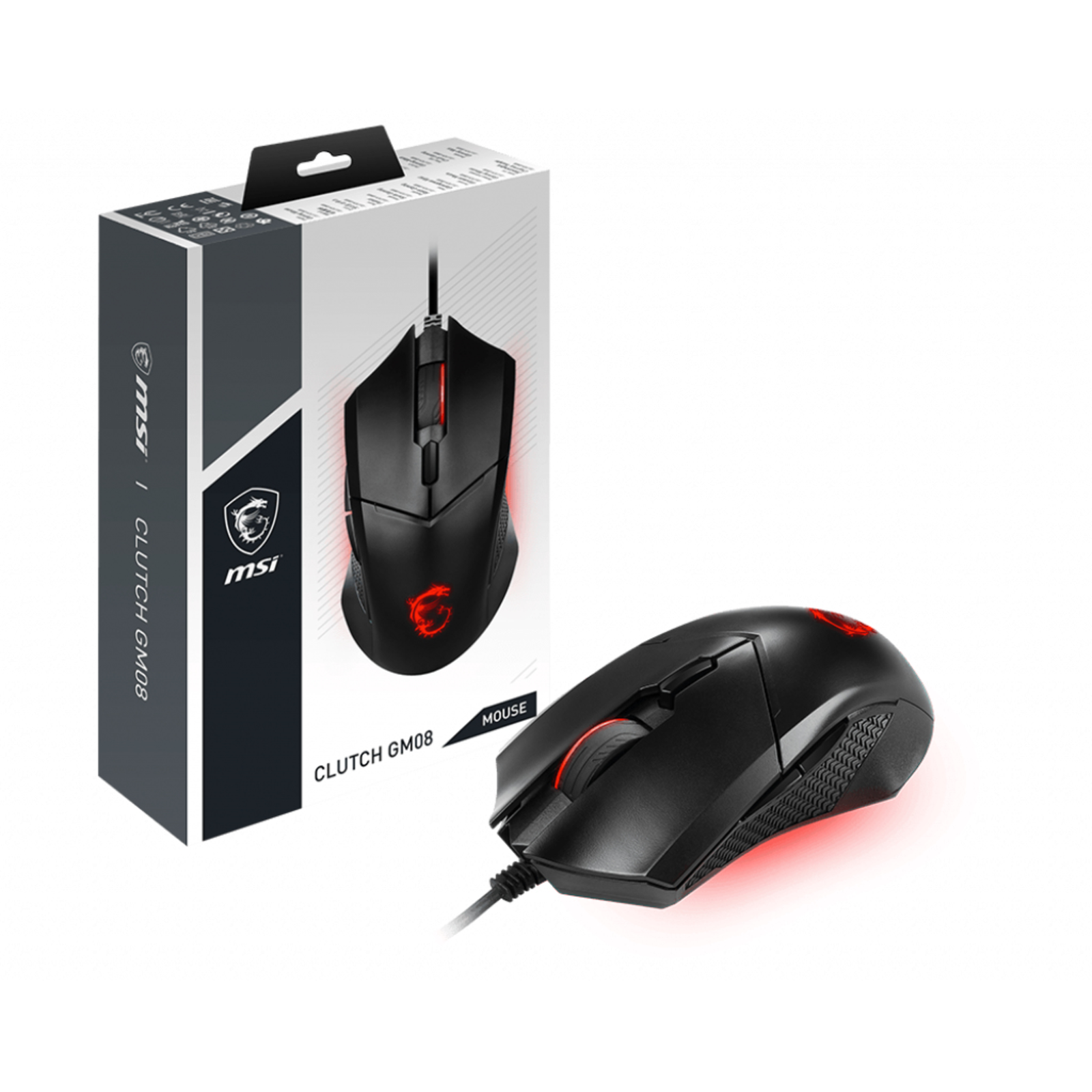 MSI Clutch GM08 Gaming Mouse Black USB