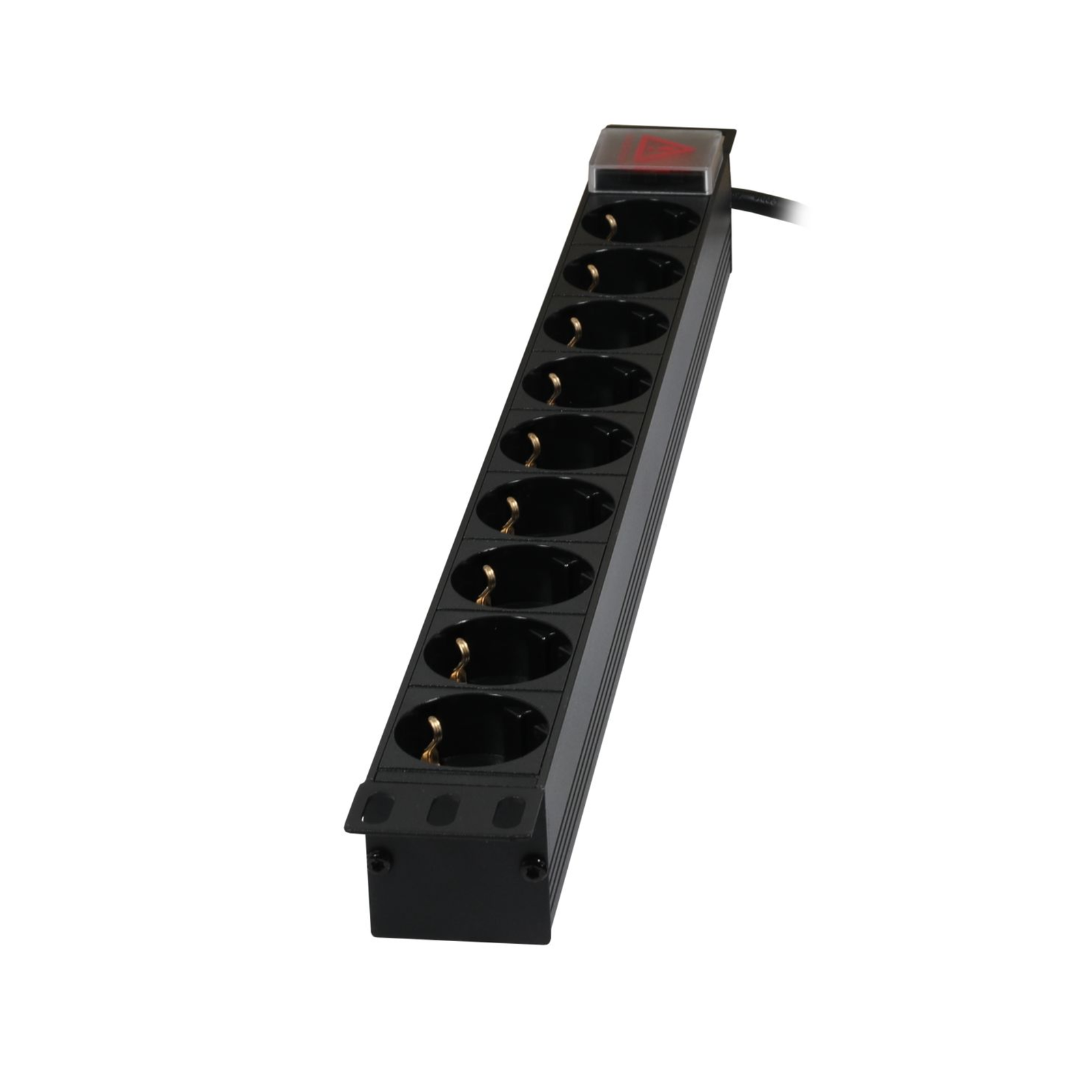 Synergy21 19zbh. Multiple Socket Outlet 9xSockets(CEE7)-gtPlug(CEE7) Switch Black