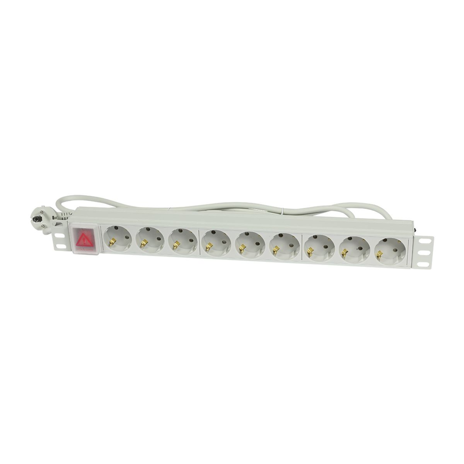 ALLNET 19 Inch Rack-mounted Socket Strip Socket Strip 9xSockets CEE7 -gtPlug