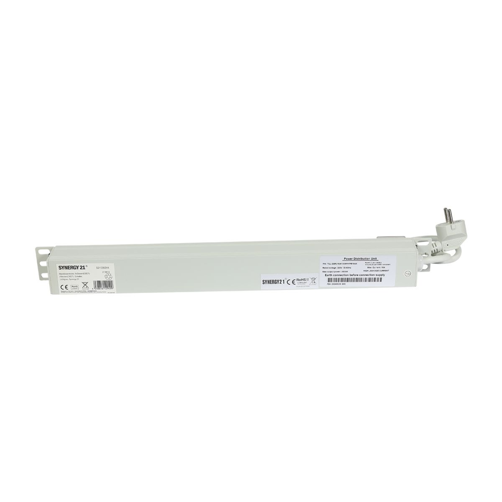 ALLNET 19 Inch Rack-mounted Socket Strip Socket Strip 9xSockets CEE7 -gtPlug
