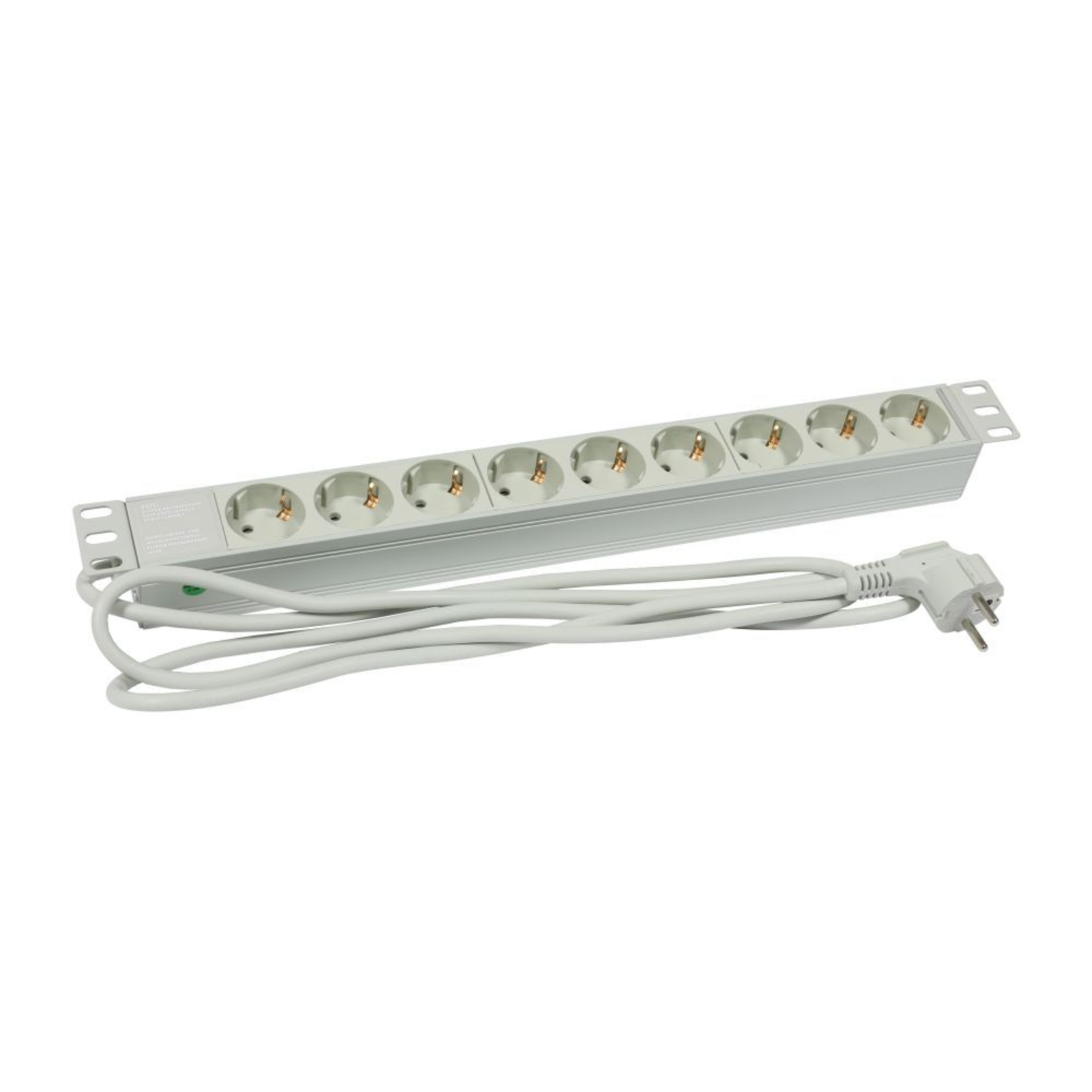 ALLNET 19 Multiple Socket Outlet 9x Sockets (CEE7) -gt Plugs (CEE7) Light Grey Synergy 21