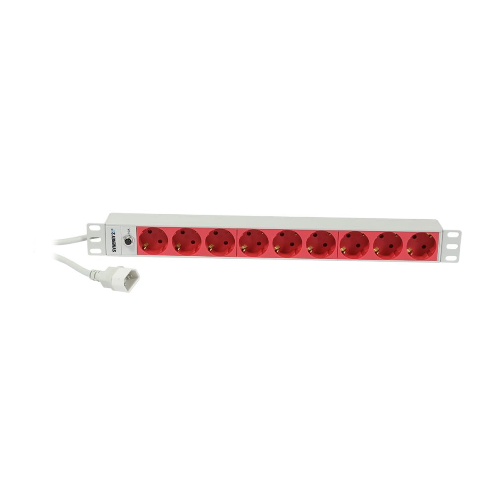 Synergy 21 ALLNET 19inchinchzbh. Power Strip 9x Sockets CEE7 Cold Device Plug C14 with 10A