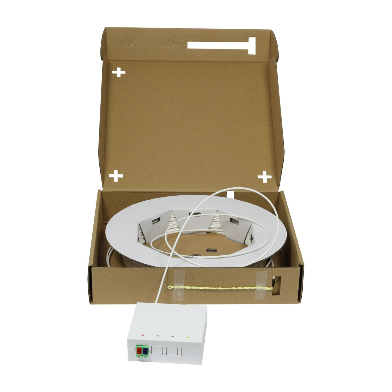 Synergy21 FTTH Compact Box Pre-assembled 2xLC-APC Open End 60m 9-125u G.657