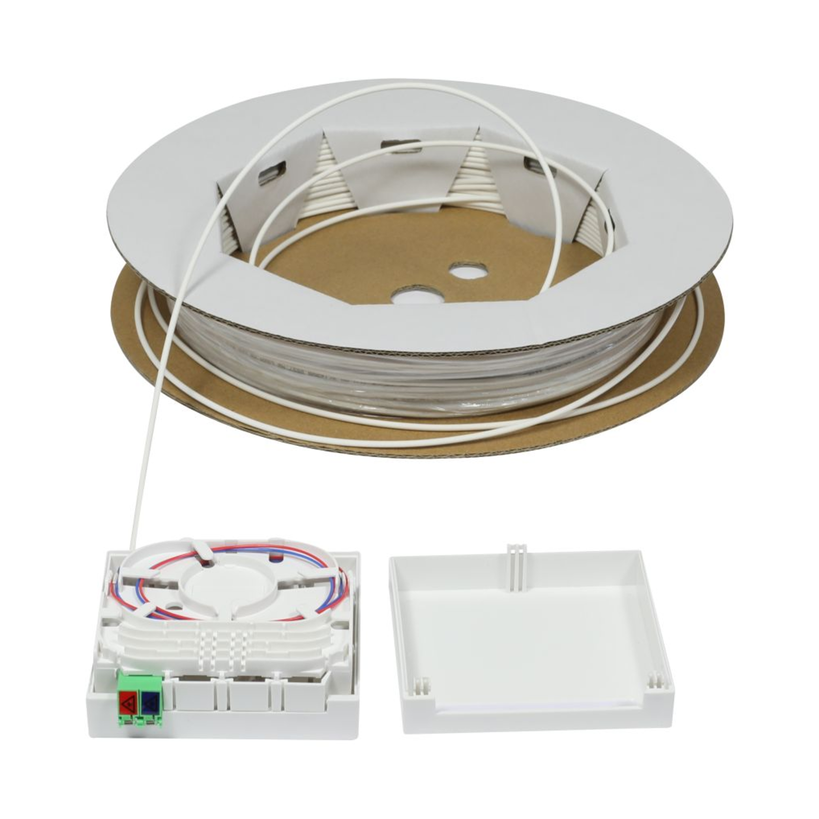 Synergy21 FTTH Compact Box Pre-assembled 2xLC-APC Open End 60m 9-125u G.657