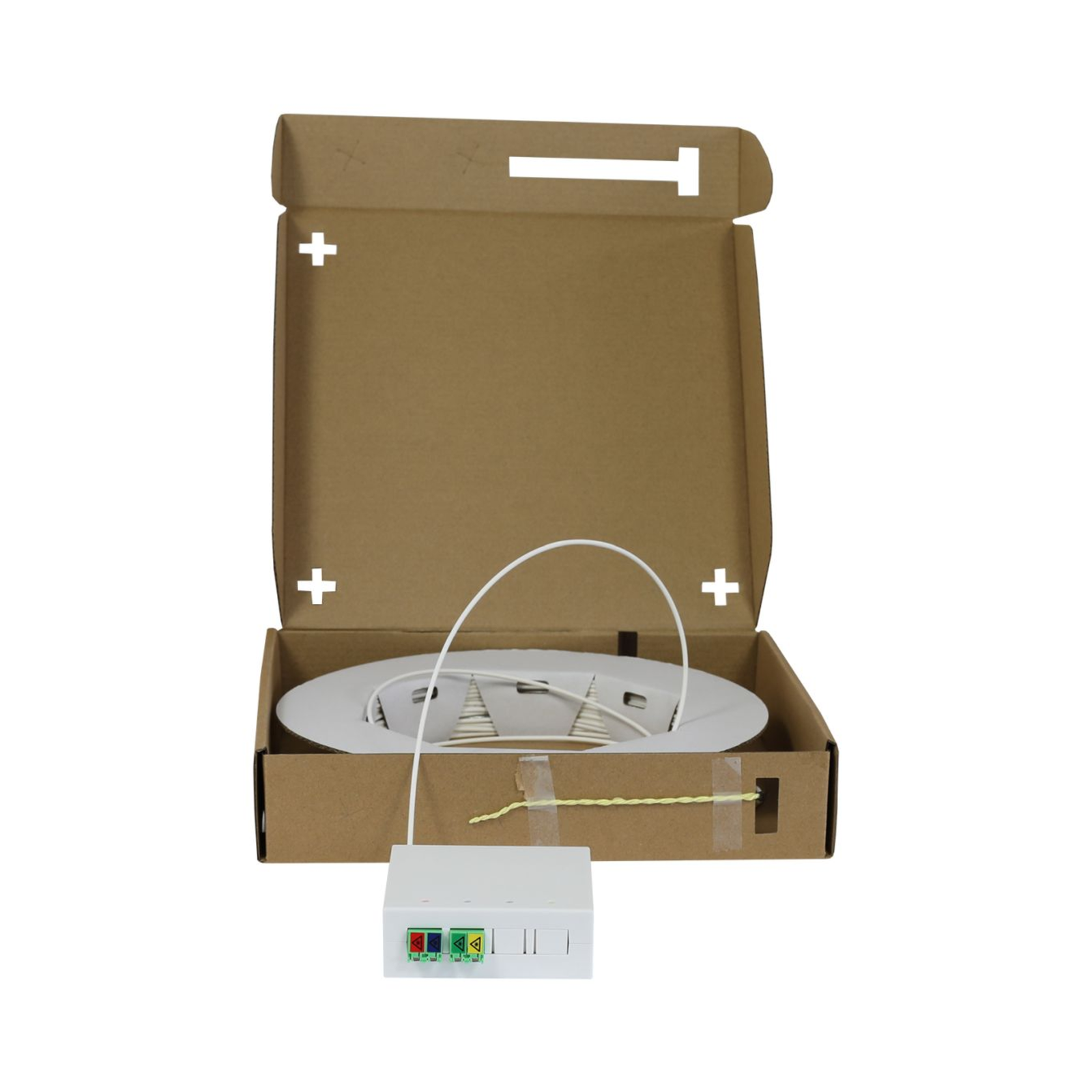 Synergy21 FTTH Compact Box Pre-assembled 4xLC/APC -gt Open End