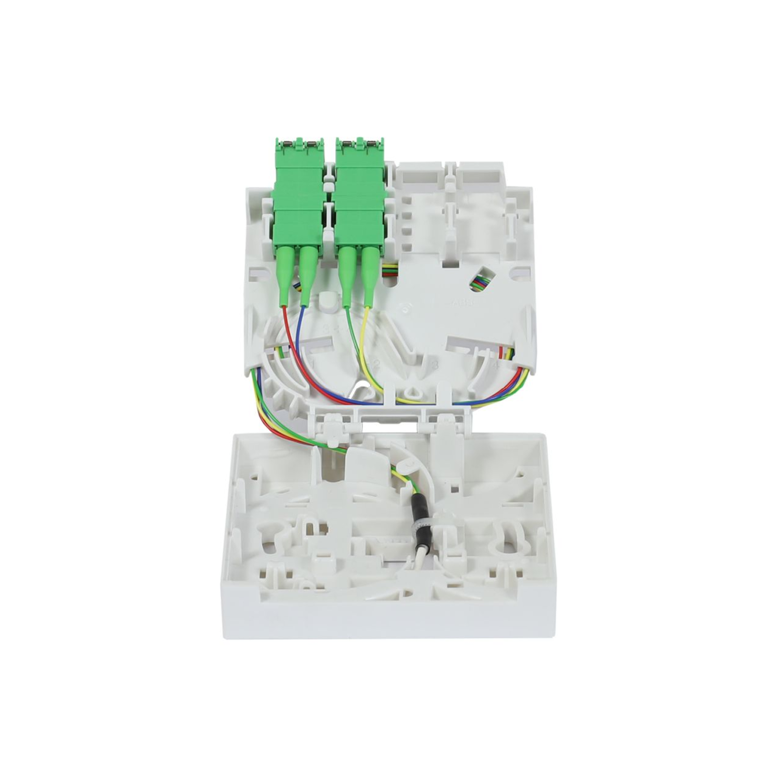 Synergy21 FTTH Compact Box Pre-assembled 4xLC/APC -gt Open End