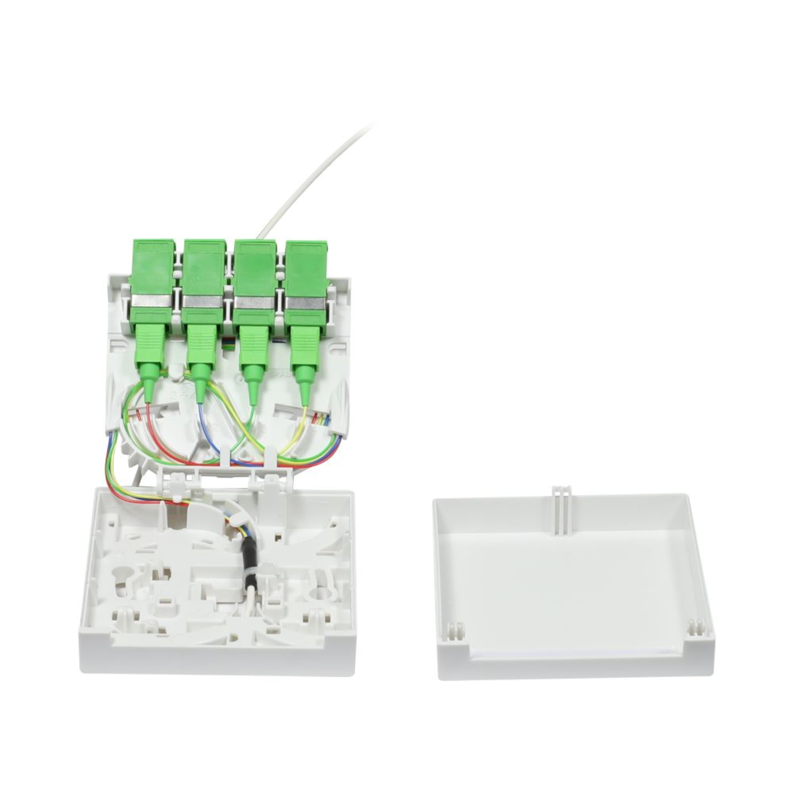 Synergy21 FTTH Compact Box Pre-assembled 4xSC/APC -gt Open End 40m