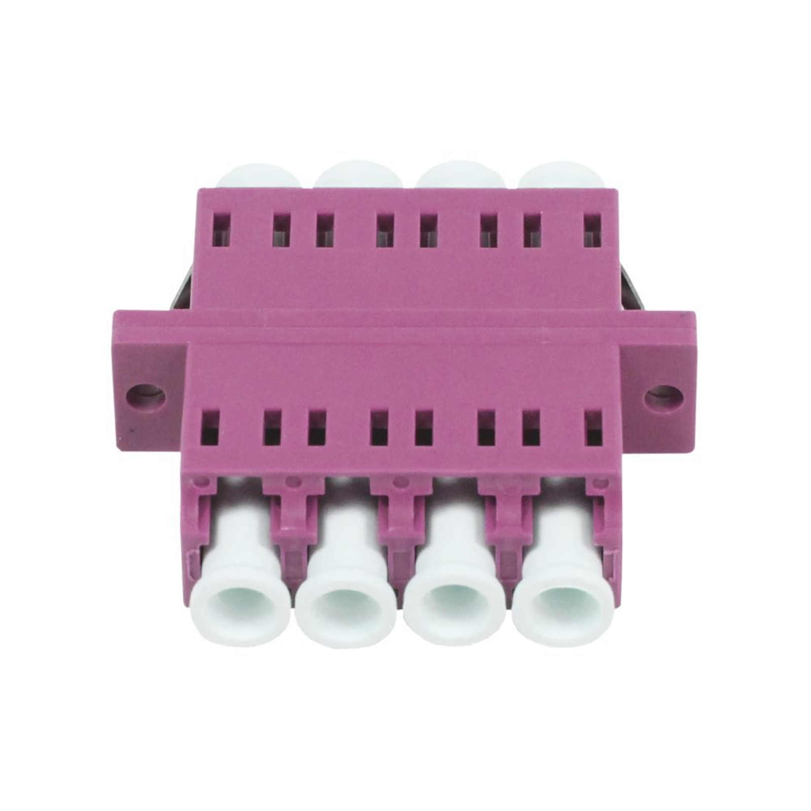Synergy 21 Fibre Optic Coupler LC Socket/LC Socket 50/125u Multimode OM4 Erika Violet Quad PVC