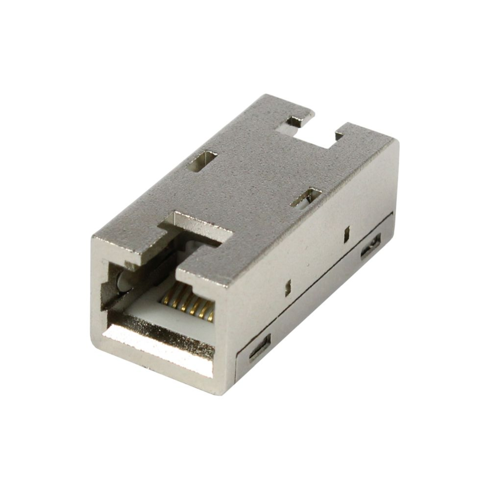 Synergy 21 TP-TP Coupling CAT6A Socket 1 1 8-pin RJ45 Slim Line Die-cast Zinc Network CAT 6a