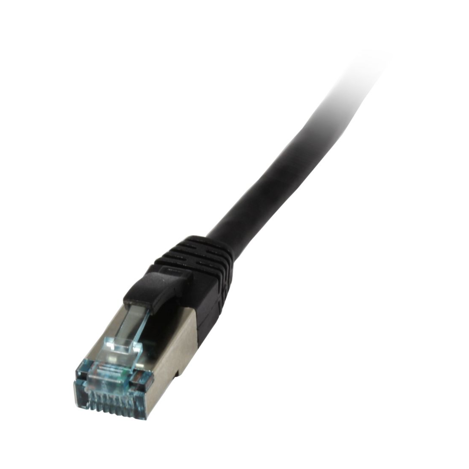 Synergy21 Patch Cable RJ45 CAT6A 500Mhz 0.25m Black S-STP(S/FTP) TPE/LSZH(Superflex) AWG26