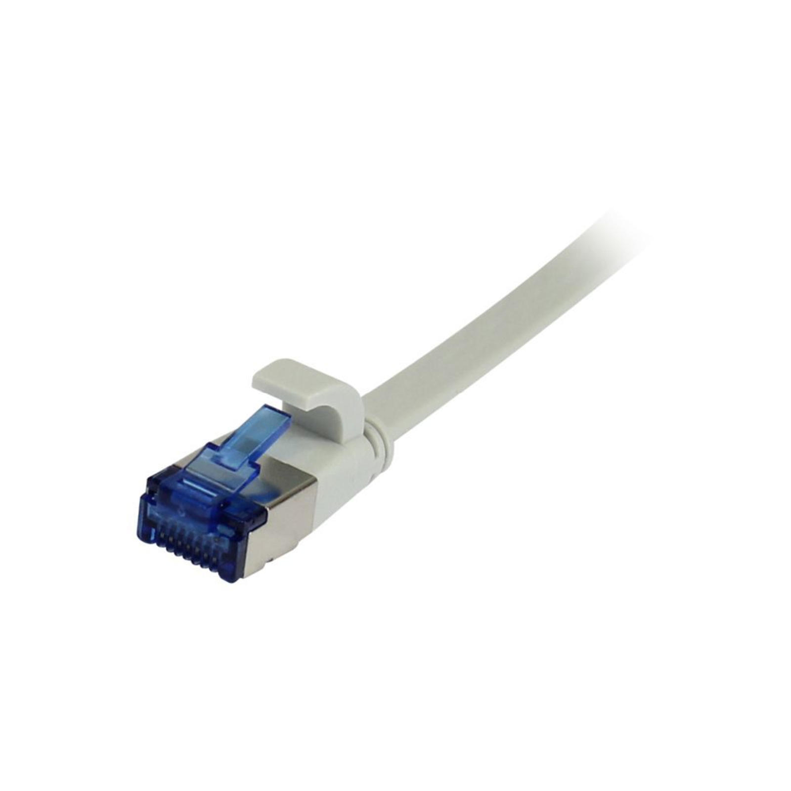 Synergy21 Patch Cable RJ45 CAT6A 500Mhz 0.25m Gray U/FTP Flat TPE(Superflex) AWG32