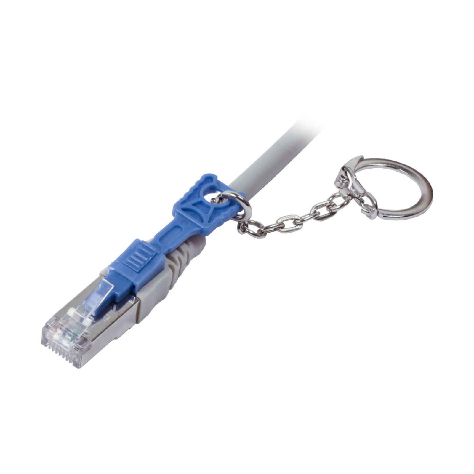 Synergy21 Patch Cable RJ45 CAT6A 500Mhz 1.0m Gray S-STP(S/FTP) with Lock AWG26