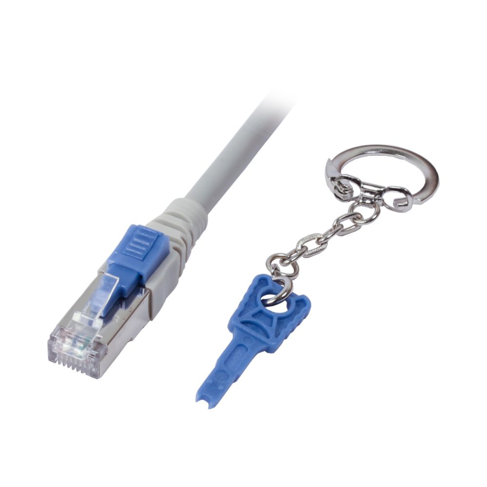 Synergy21 Patch Cable RJ45 CAT6A 500Mhz 1.5m Gray S-STP(S/FTP) with Lock AWG26