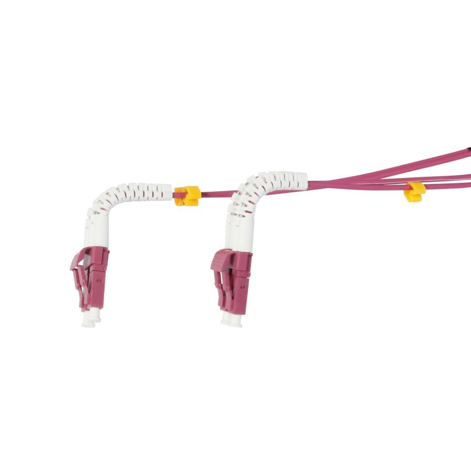 Synergy21 Cable Fibre Optic Patch 10.0m LC-LC 50/125um,OM4 OD=2mm Flexible Bend Predection Sleeve