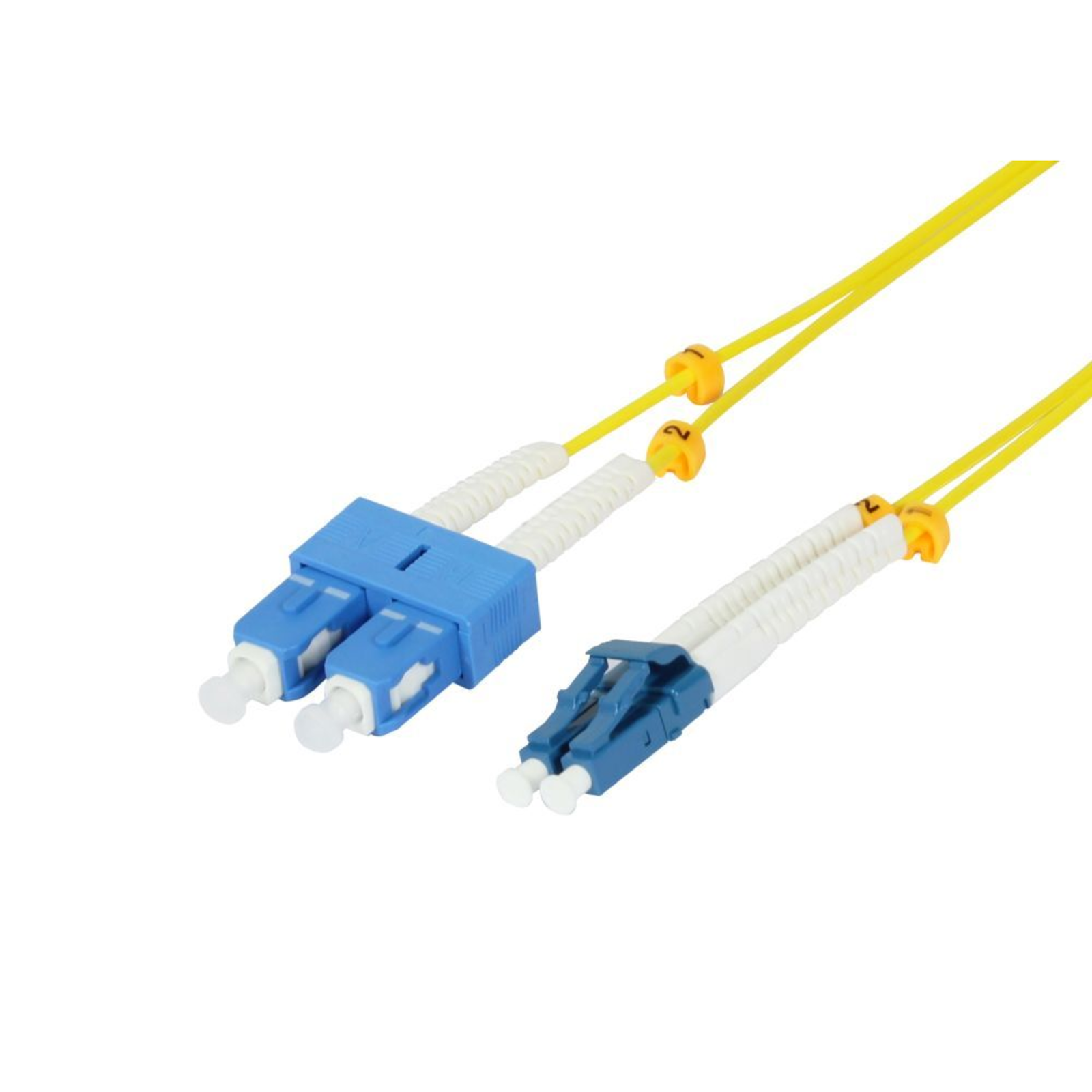 Synergy21 Fiber Optic 2-fiber Patchcable 2mtr.LC-SC 9/125um OS2 OD=2mm