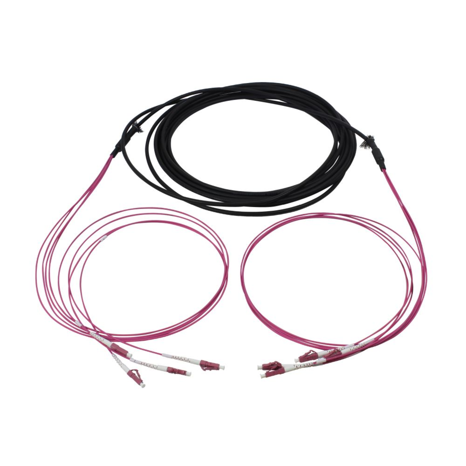 Synergy21 Cable Fibre Optic Trunk Cable U-DQ(ZN)BH 4G 50/125 LC/LC OM4 10m Ring