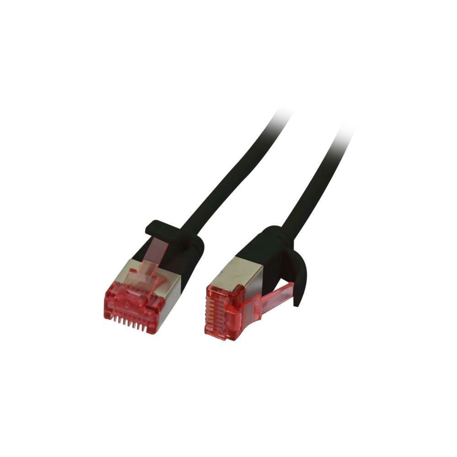 Synergy21 Patch Cable RJ45 CAT6 250Mhz 1.0m Black U/FTP Slimline Round D 3.6mm