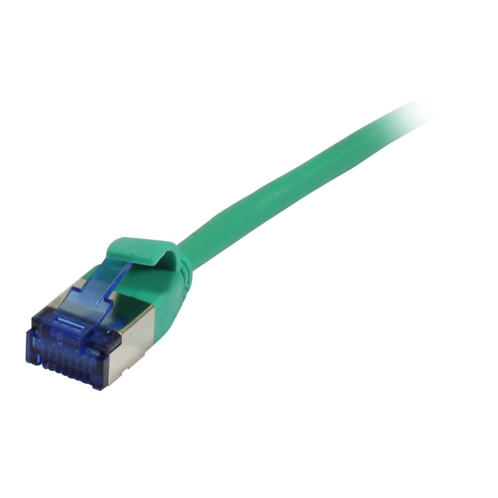 Synergy21 Patch Cable RJ45 CAT6A 500Mhz 7.5m Green U/FTP Slimline Round D 3.8mm TPESuperflex A WG32